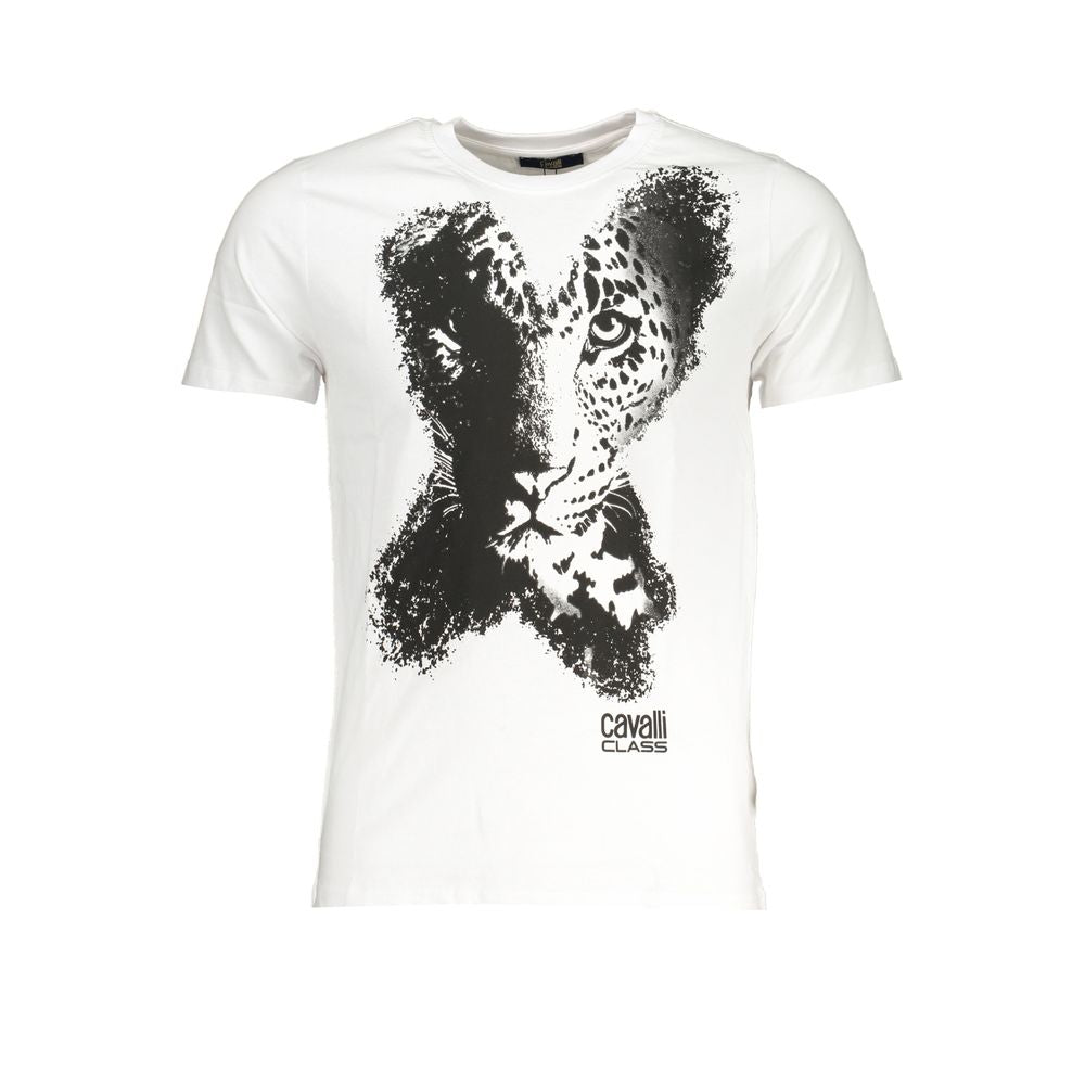 Мъжка тениска Men's t-shirt Cavalli Class
QXT63AJD060 00053 White front view