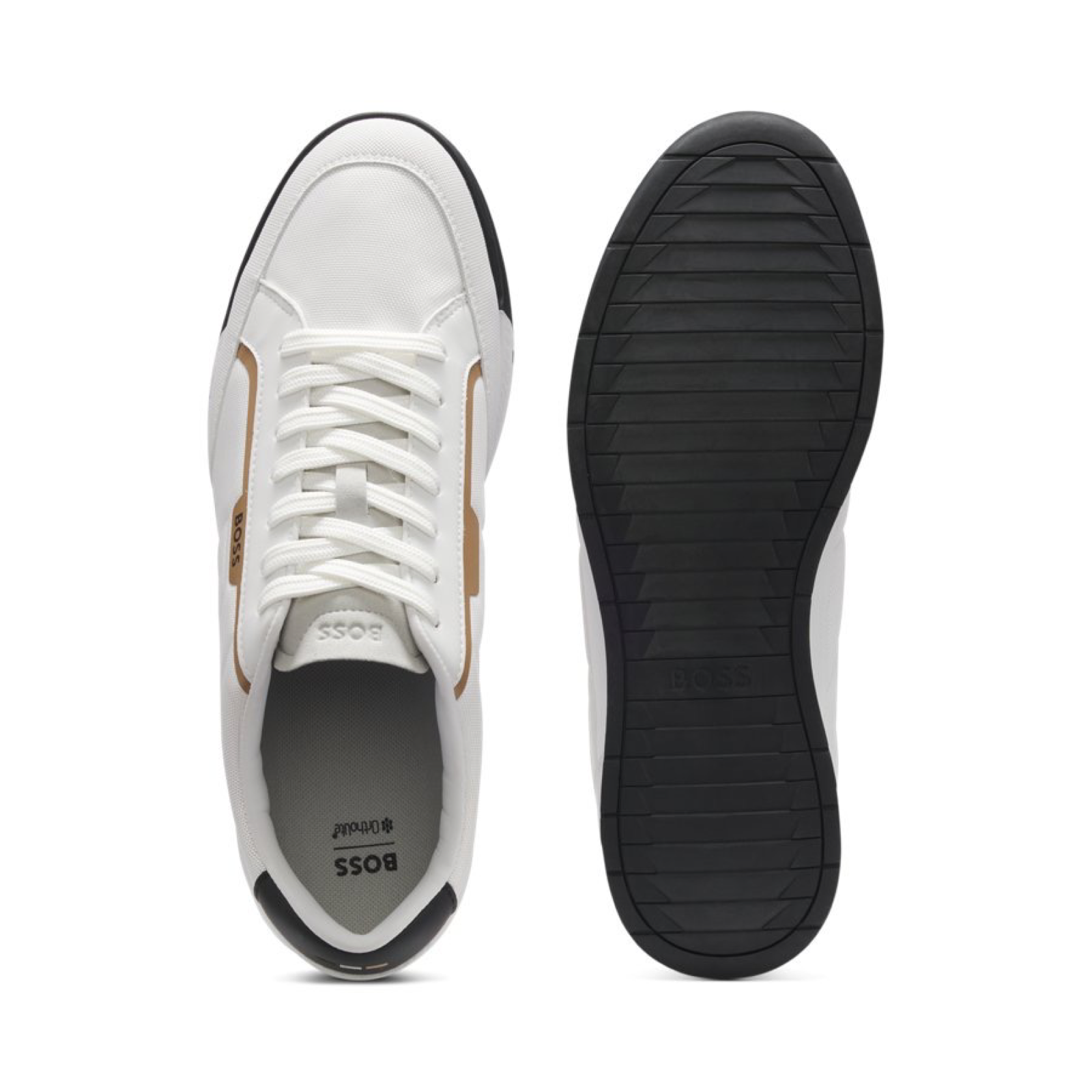 Мъжки бели кецове Boss Men Sneakers 50552879 Top View