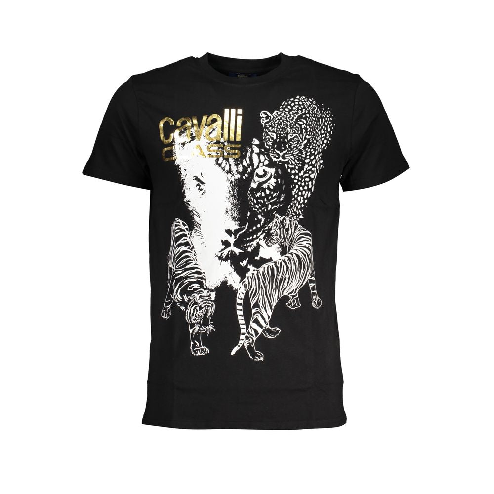 Мъжка тениска Men's t-shirt Cavalli Class
QXT63BJD060 05051 Black front view