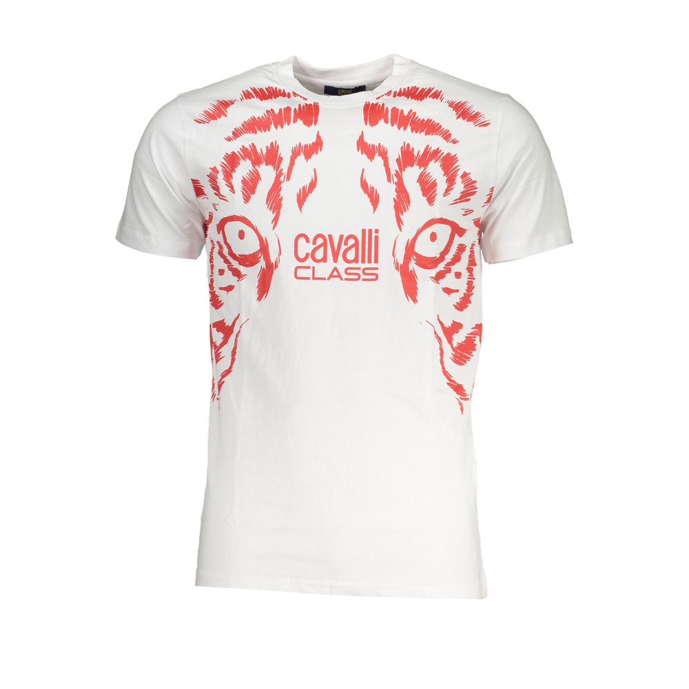 Мъжка тениска Men's t-shirt Cavalli Class
QXT62UJD060 00053 White front view