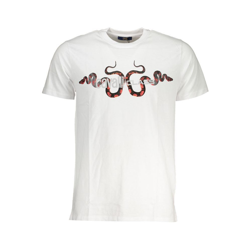 Мъжка тениска Men's t-shirt Cavalli Class
QXT63GJD060 00053 White front view