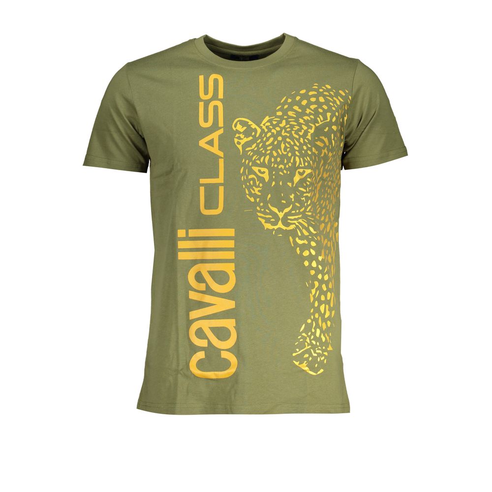 Мъжка тениска Men's t-shirt Cavalli Class
QXT62RJD060 04050 Military green front view