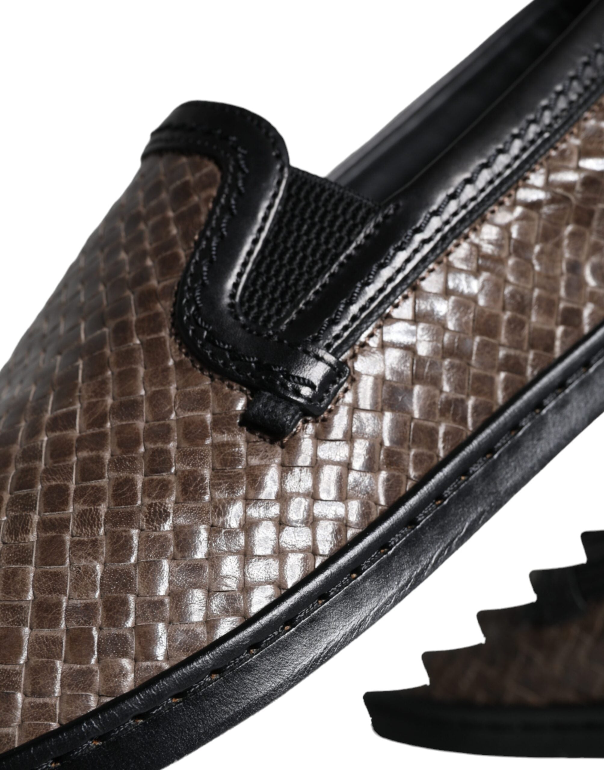 Dolce & Gabbana Leather Weaved Men Loafers