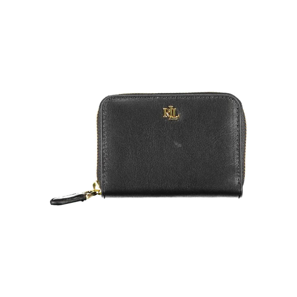 Черен кожен портфейл Ralph Lauren