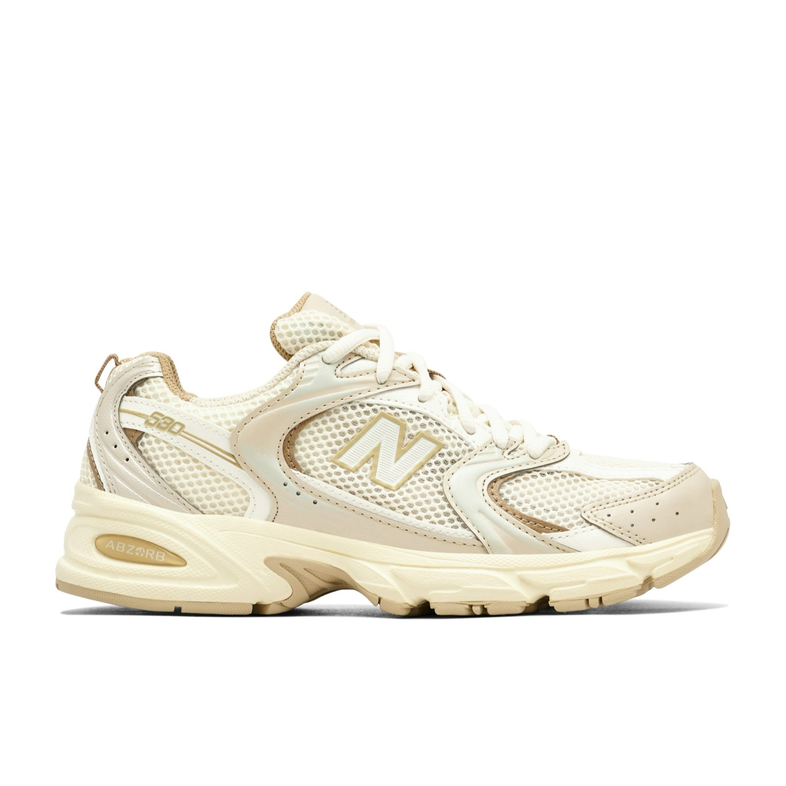 Мъжки бежови маратонки New Balance 530 Men Sneakers MR530AA Lateral View