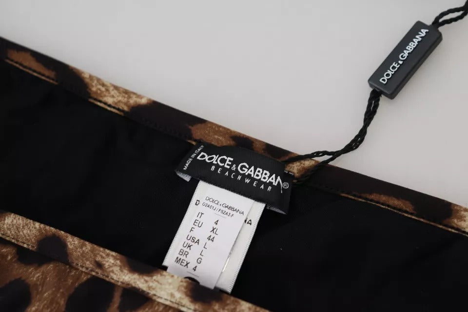 Dolce & Gabbana Долнище на бански костюм с леопардов принт Dolce & Gabbana