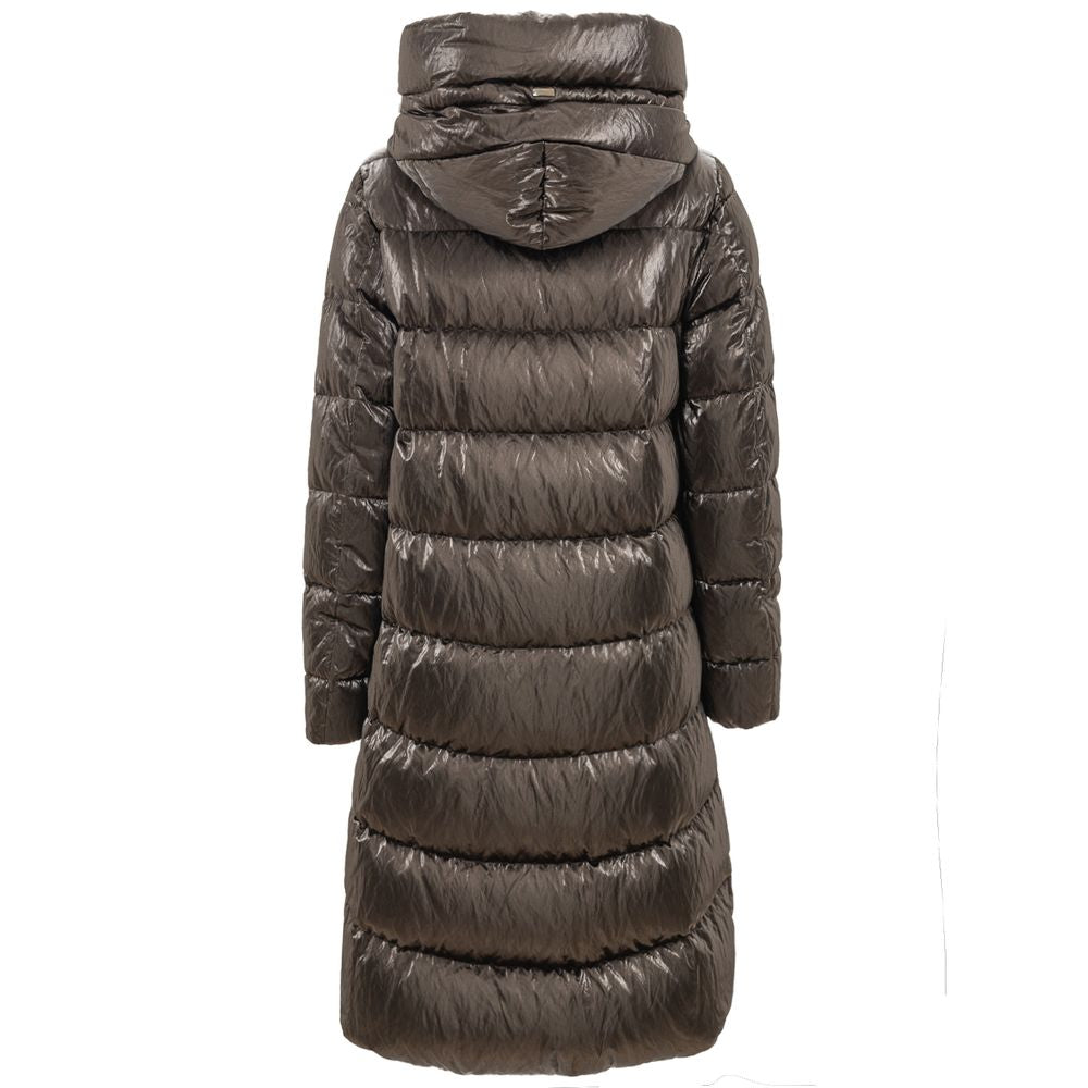 Дамско парка яке Women’s long padded parka jacket Herno PI1338D12402 8100 back view