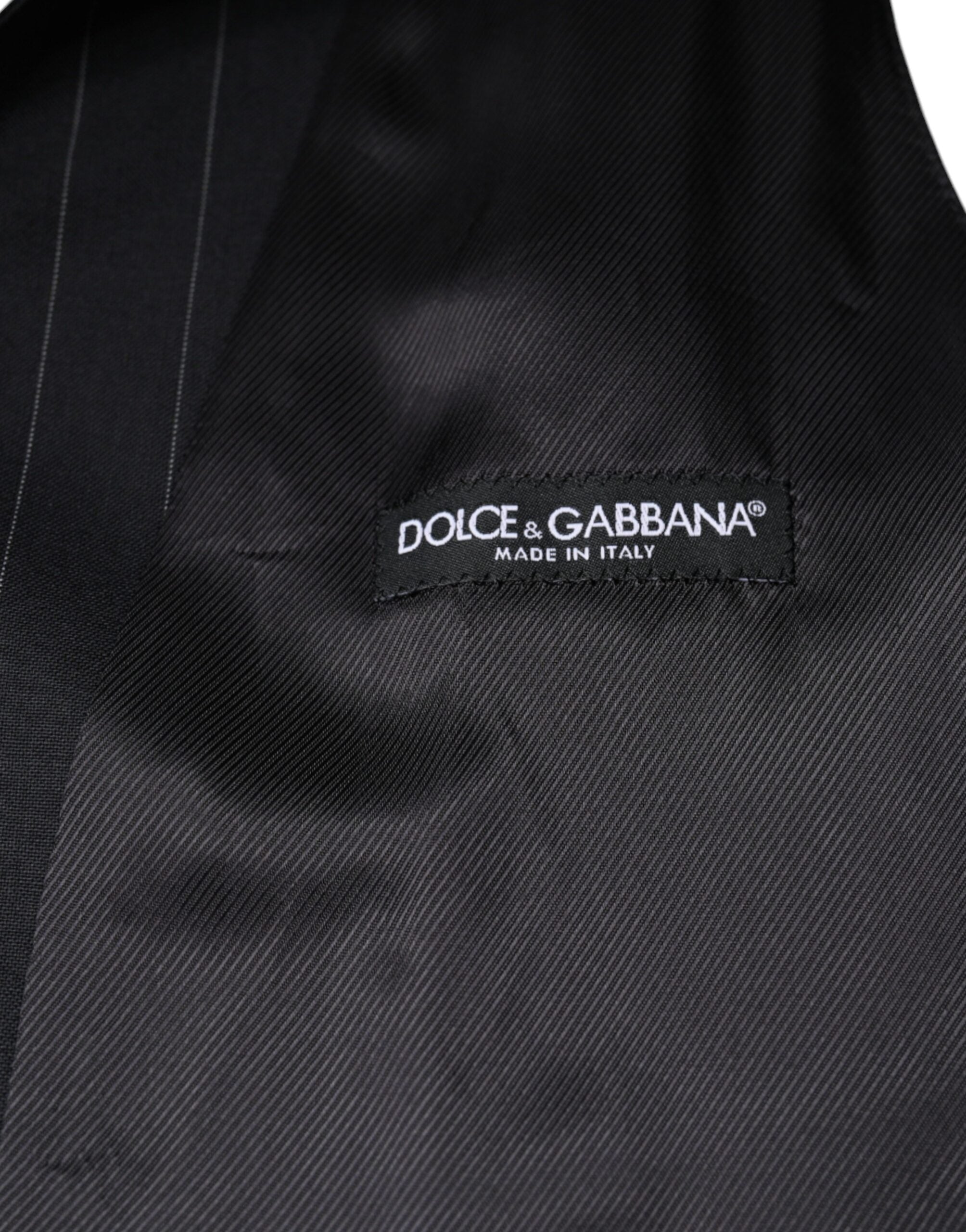 Официална жилетка с черна кожена жилетка Dolce & Gabbana
