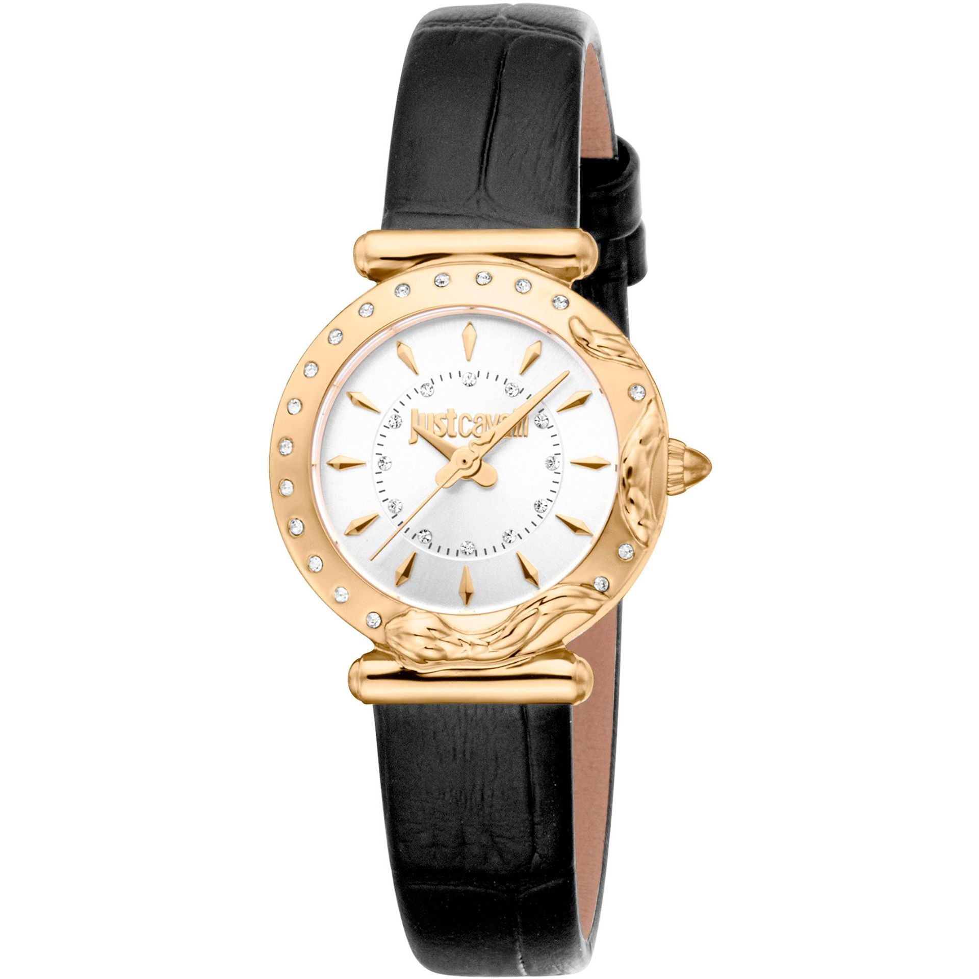 Дамски часовник Women’s watch Just Cavalli Animalier Stella Snake JC1L363M0025 Leather Black YG Silver