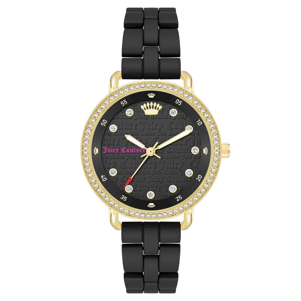 Черен метален часовник Juicy Couture