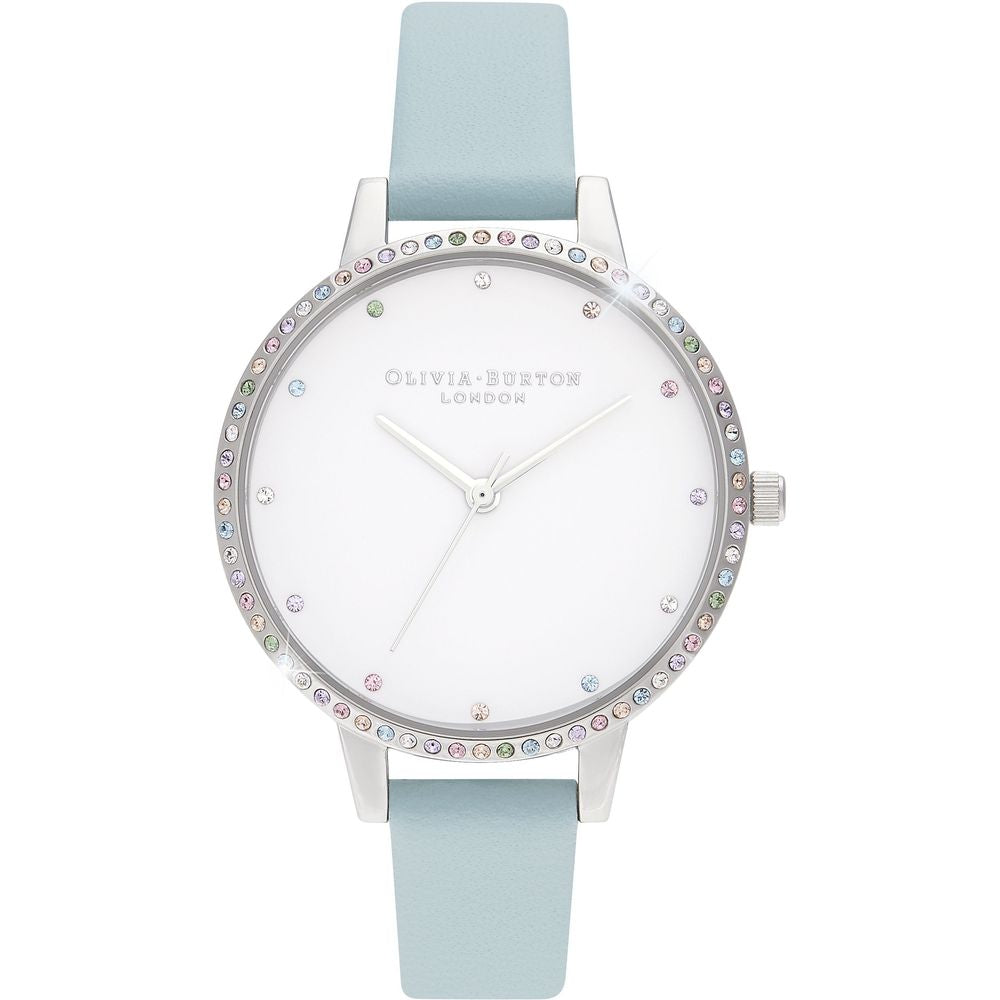 Olivia Burton син часовник от синтетична кожа