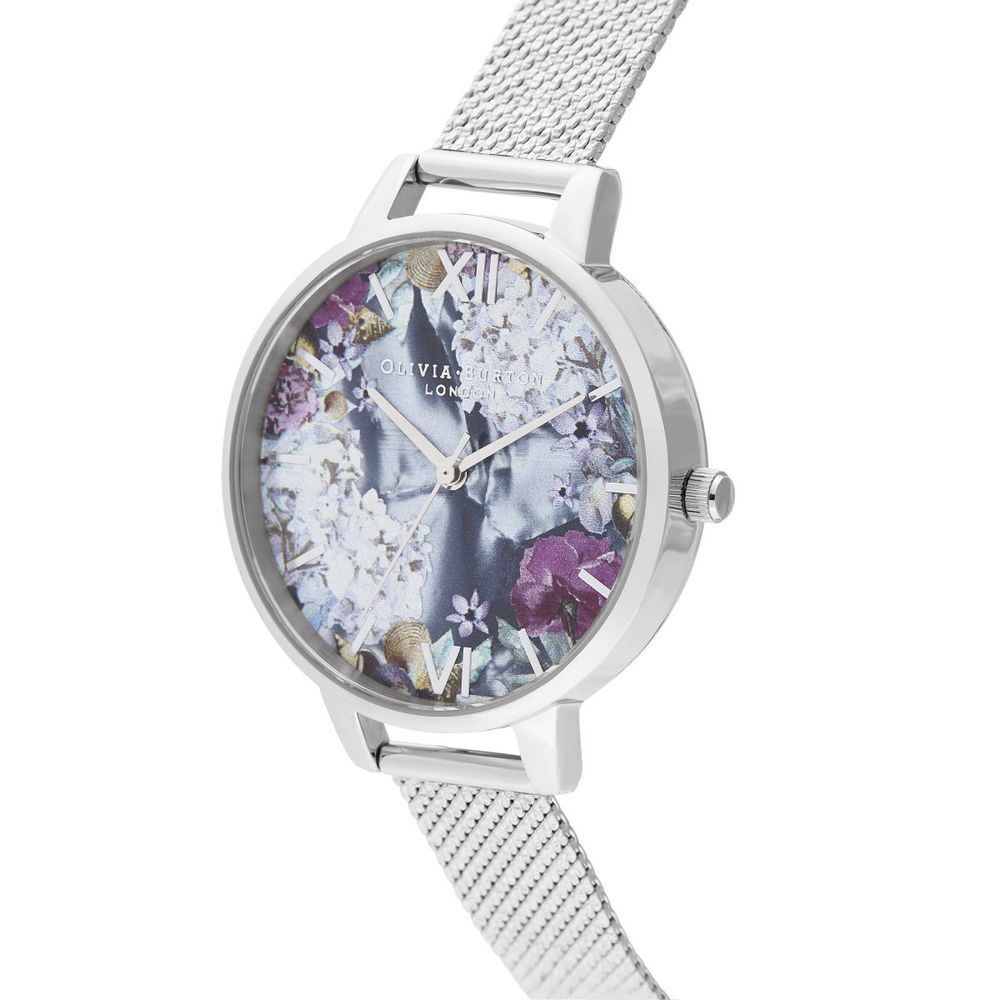 Сребърен стоманен часовник Olivia Burton