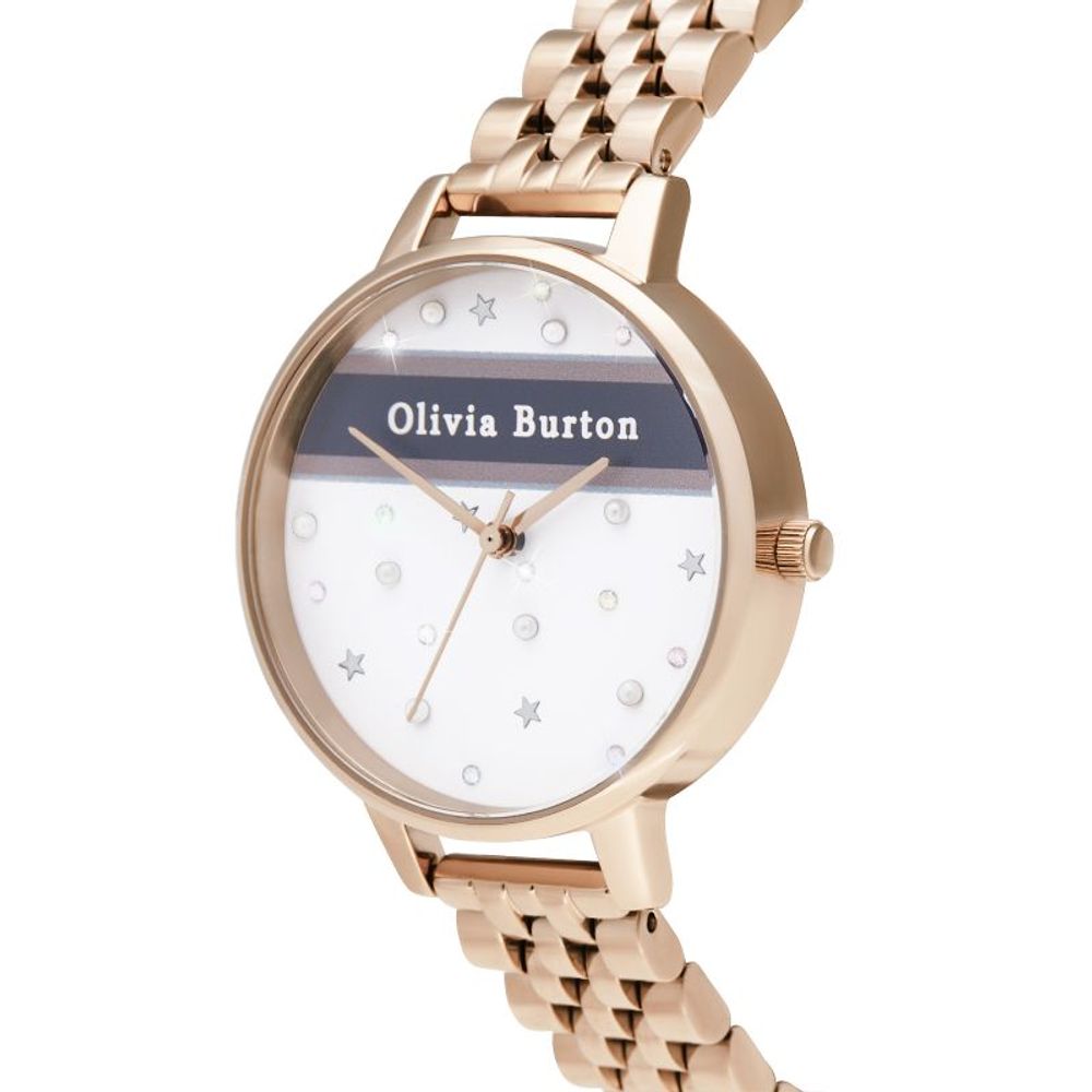 Многоцветен стоманен часовник Olivia Burton
