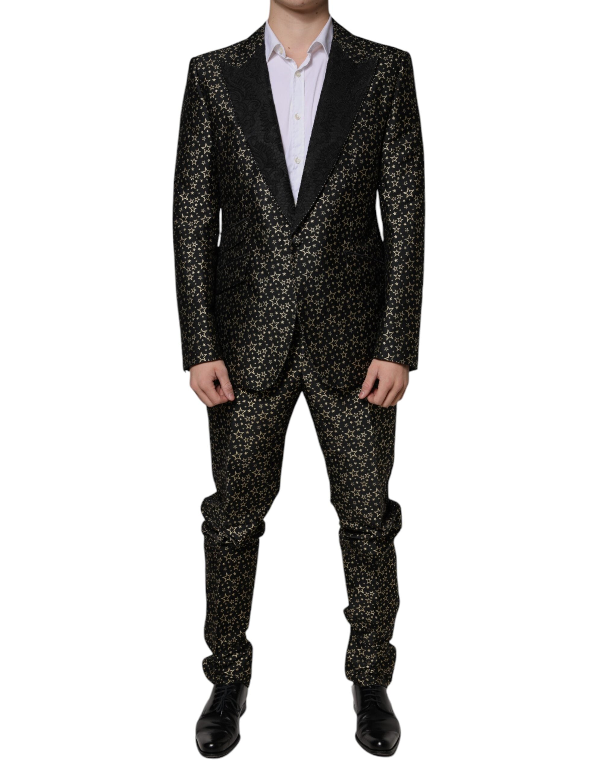 Dolce & Gabbana Black Stars Jacquard SICILIA костюм от 2 части