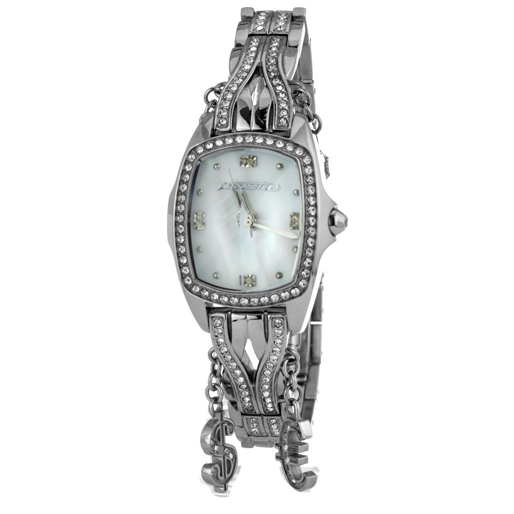 Часовник от сребърна стомана Chronotech