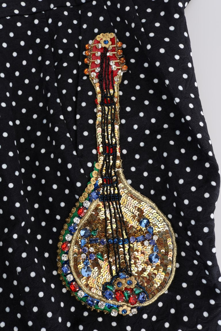 Dolce & Gabbana Елегантен панталон с украса на точки