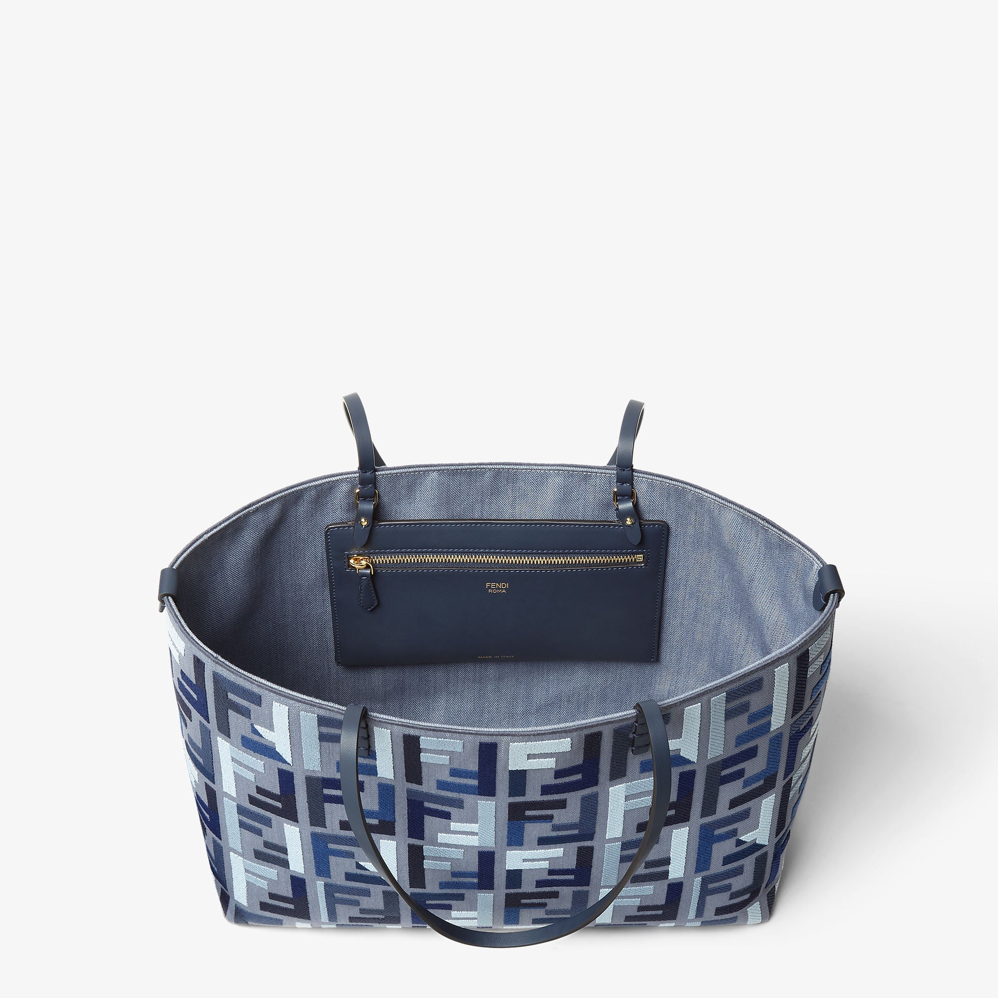 Дамска шопинг чанта Women’s Large Roll Tote Bag FENDI 8BH425AV11F1LAZ top view