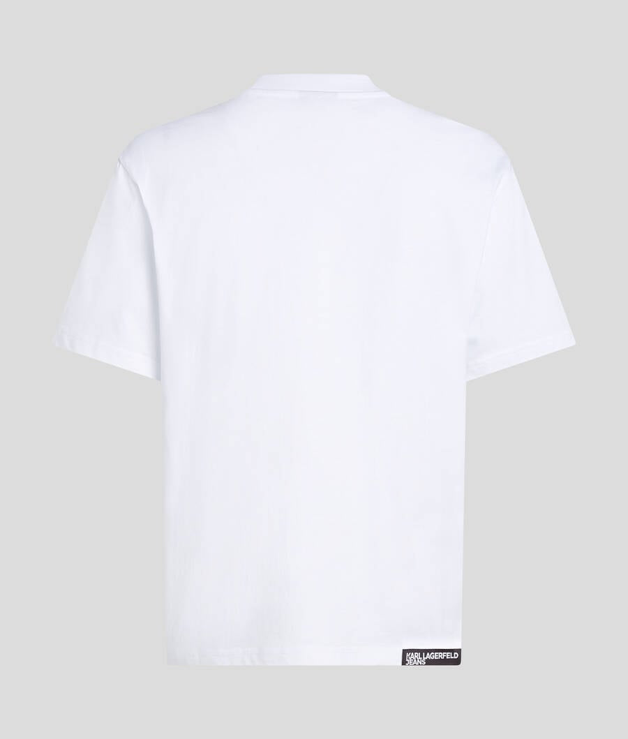 Дамска бяла тениска Karl Lagerfeld Jeans A3W17094 Back View