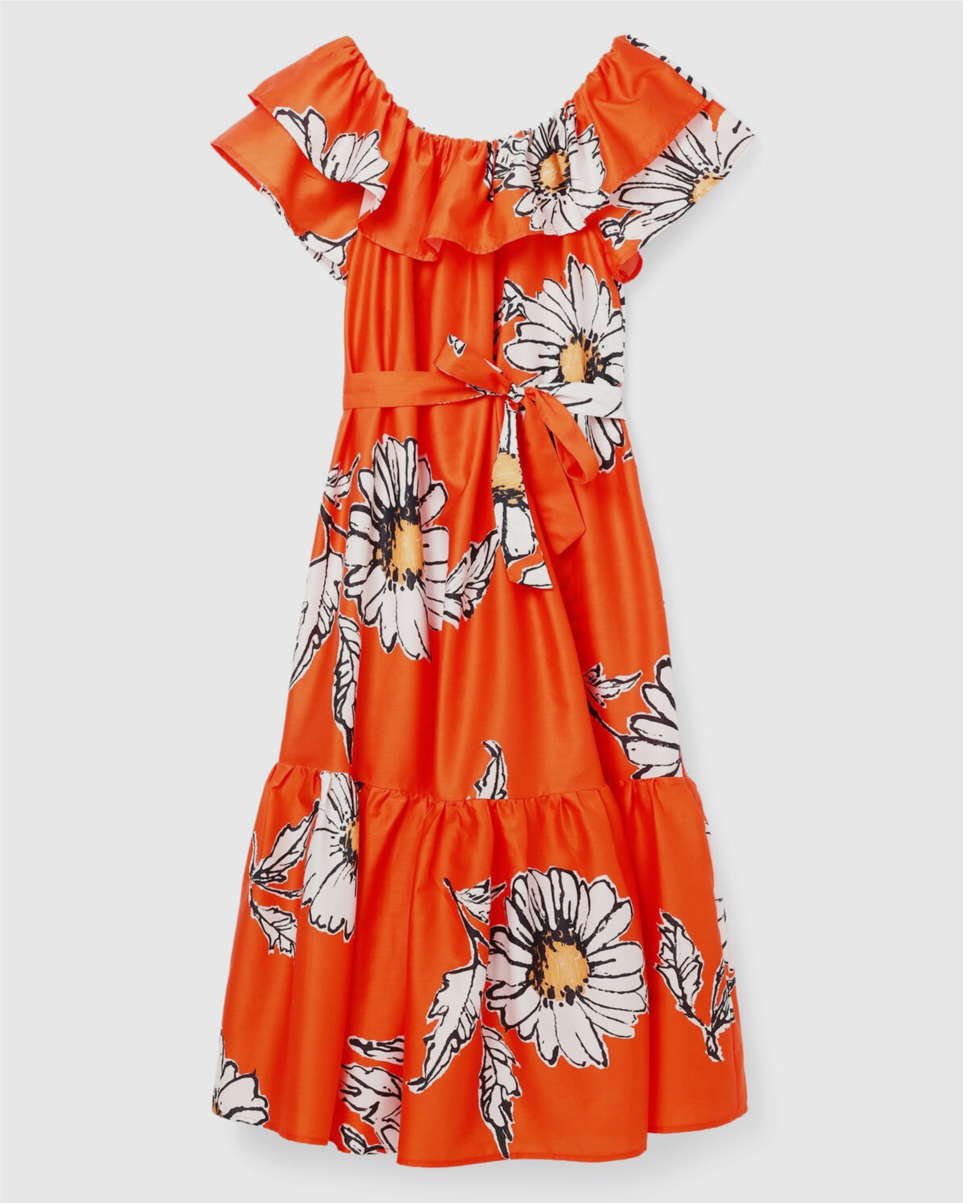 Дамска памучна рокля Women’s orange cotton dress Desigual 24SWVW02 7002 Orange