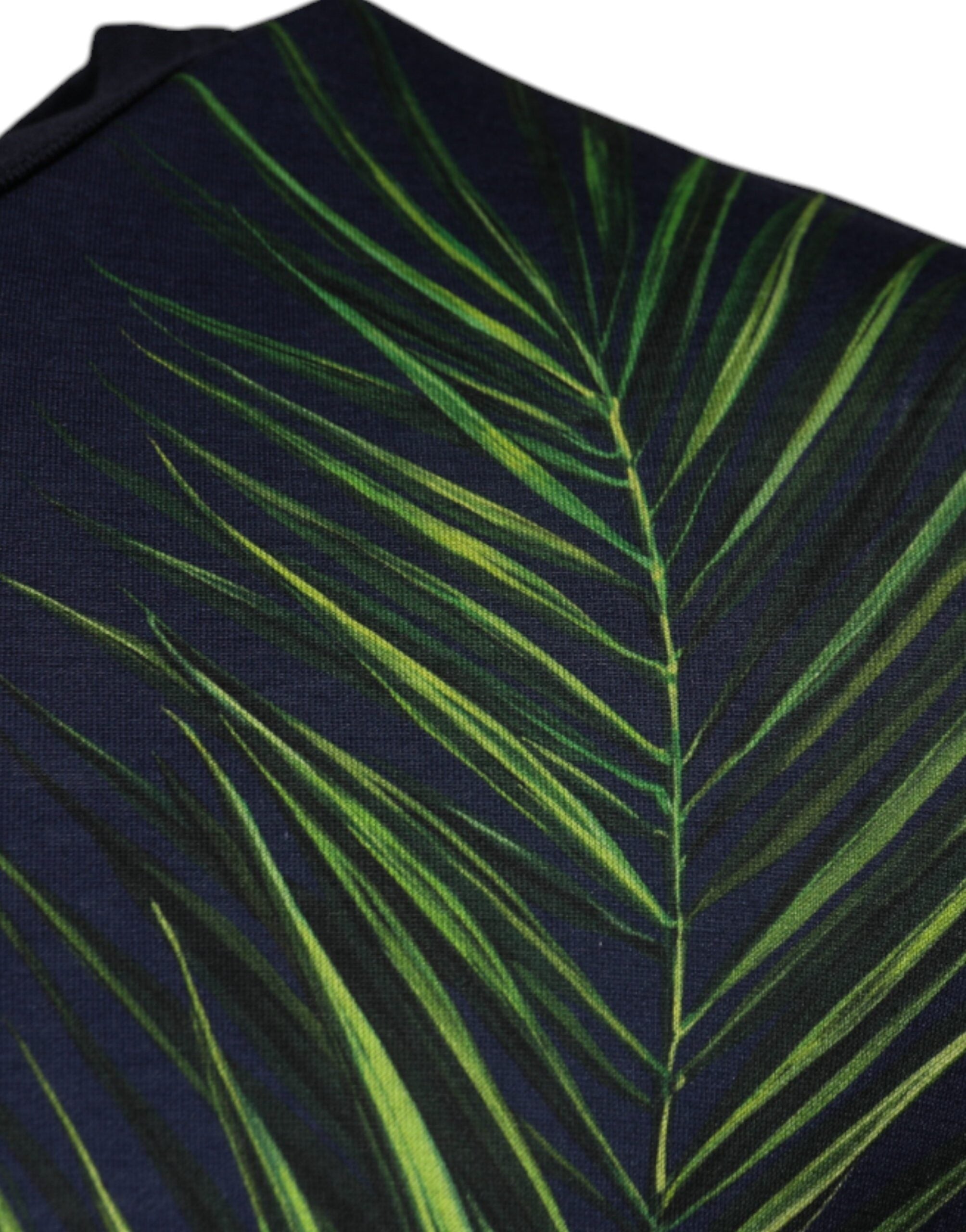 Тениска с къс ръкав Dolce & Gabbana Blue Tree Print CrewNeck