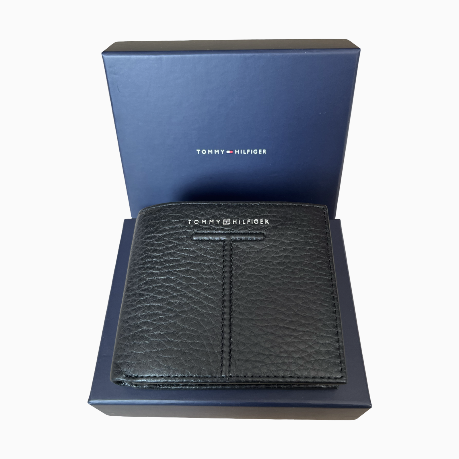 Мъжки портфейл Men's leather wallet Tommy Hilfiger AM0AM10612BDS Front View