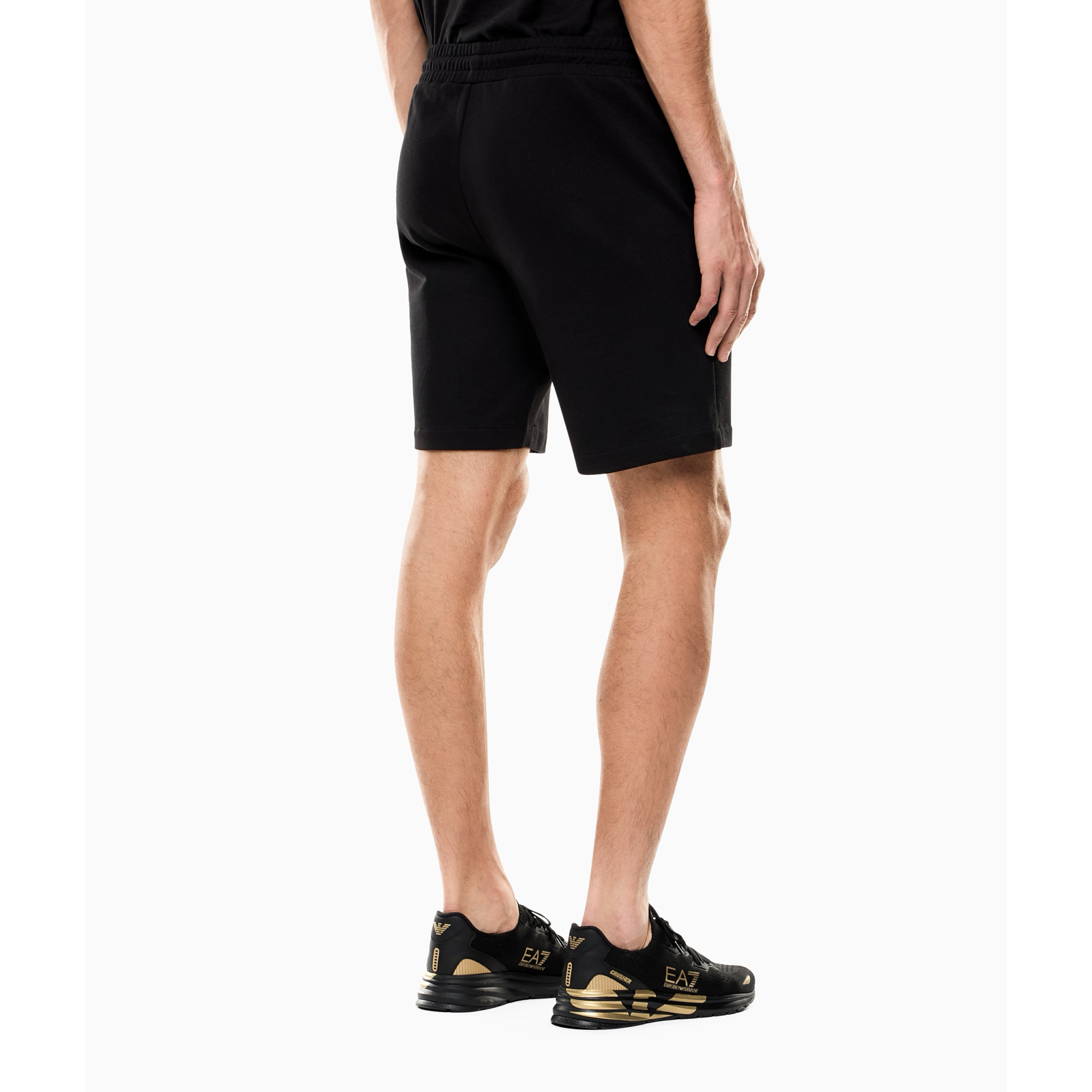 Мъжки черни къси панталони EA7 Emporio Armani Men Shorts 7M001414 AF22266 MC004 Back View