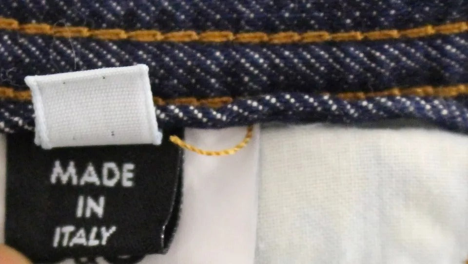 Дънкови къси панталони Dolce & Gabbana Blue D&G Cotton Washed Jeans
