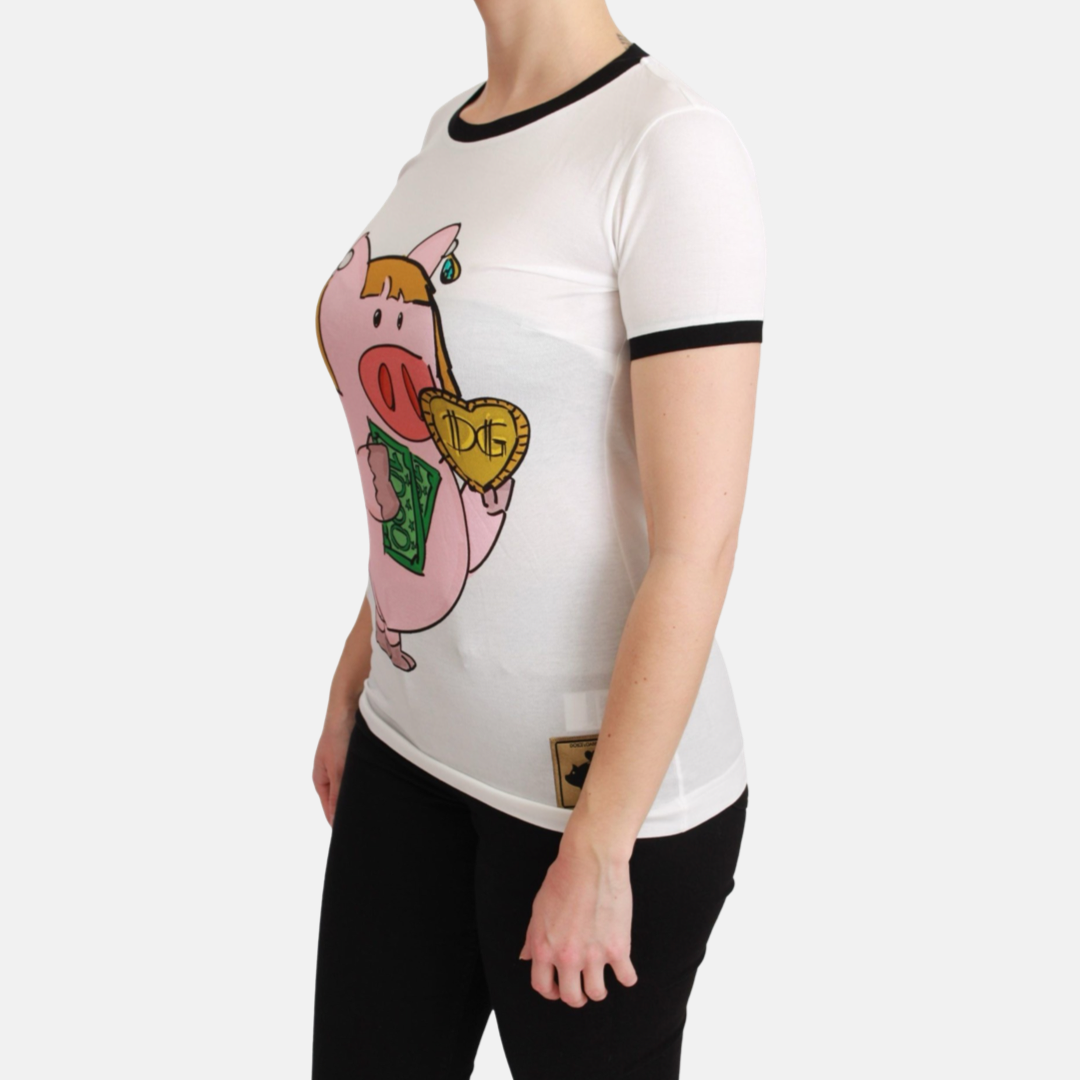 Дамска бяла тениска Dolce & Gabbana