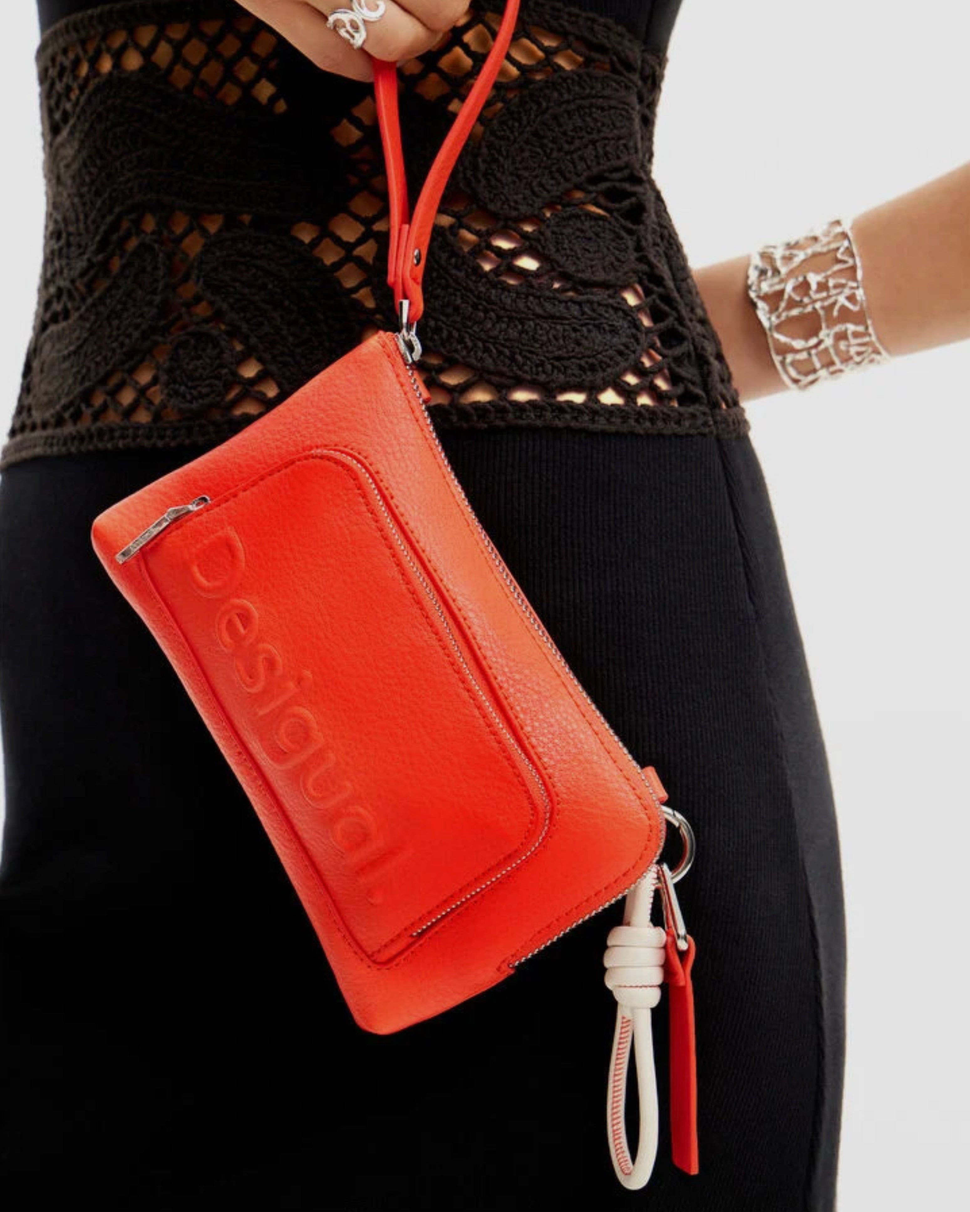 Дамска кросбоди чанта Women's crossbody bag Desigual 24SAYP01 7009 Orange