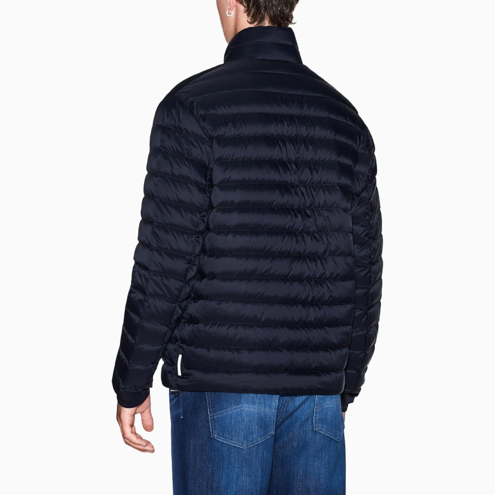 Мъжко тъмно синьо яке Armani Exchange Men Jacket XM001919 AF16927 Back View