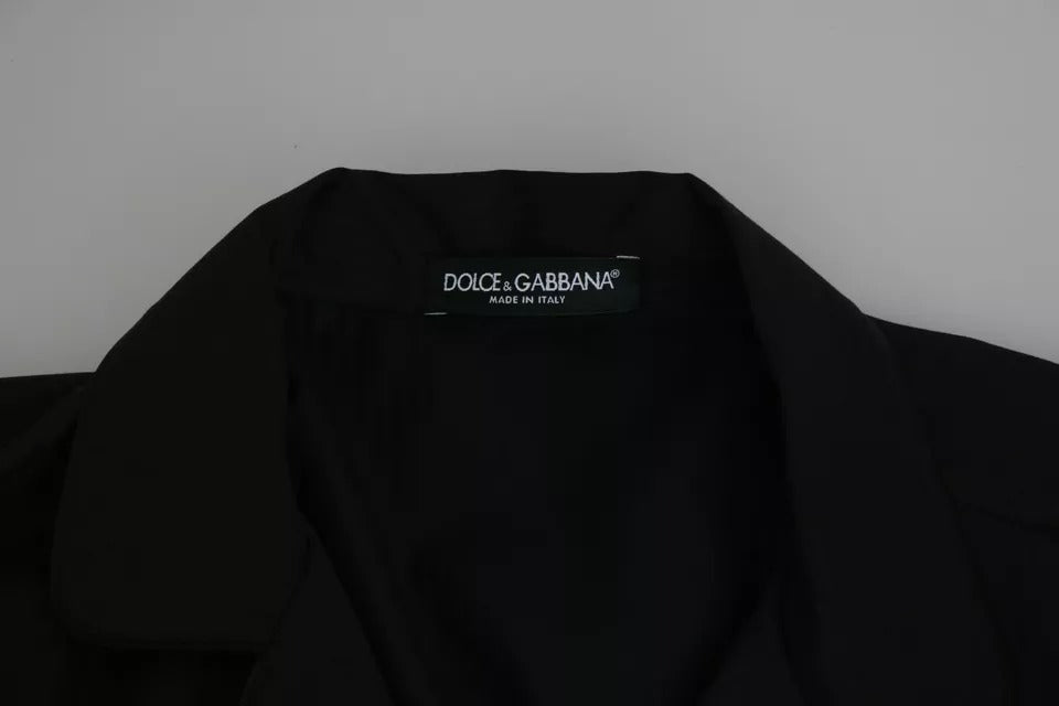 Синя памучна пижама на райе Dolce & Gabbana