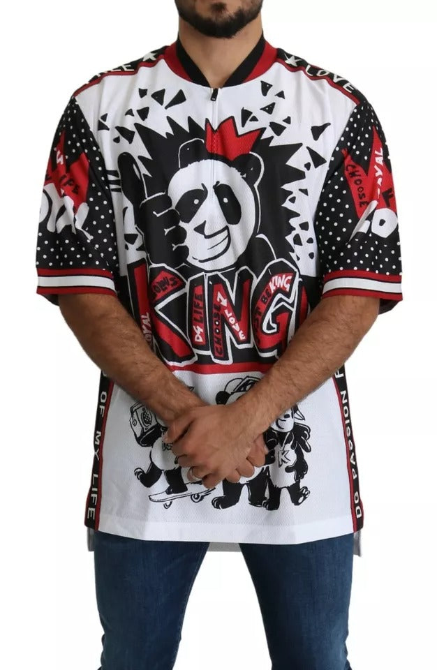 Полиестерна тениска Dolce & Gabbana White King Panda