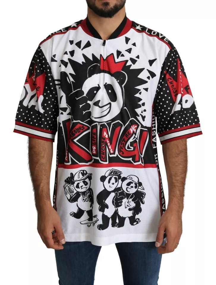 Полиестерна тениска Dolce & Gabbana White King Panda