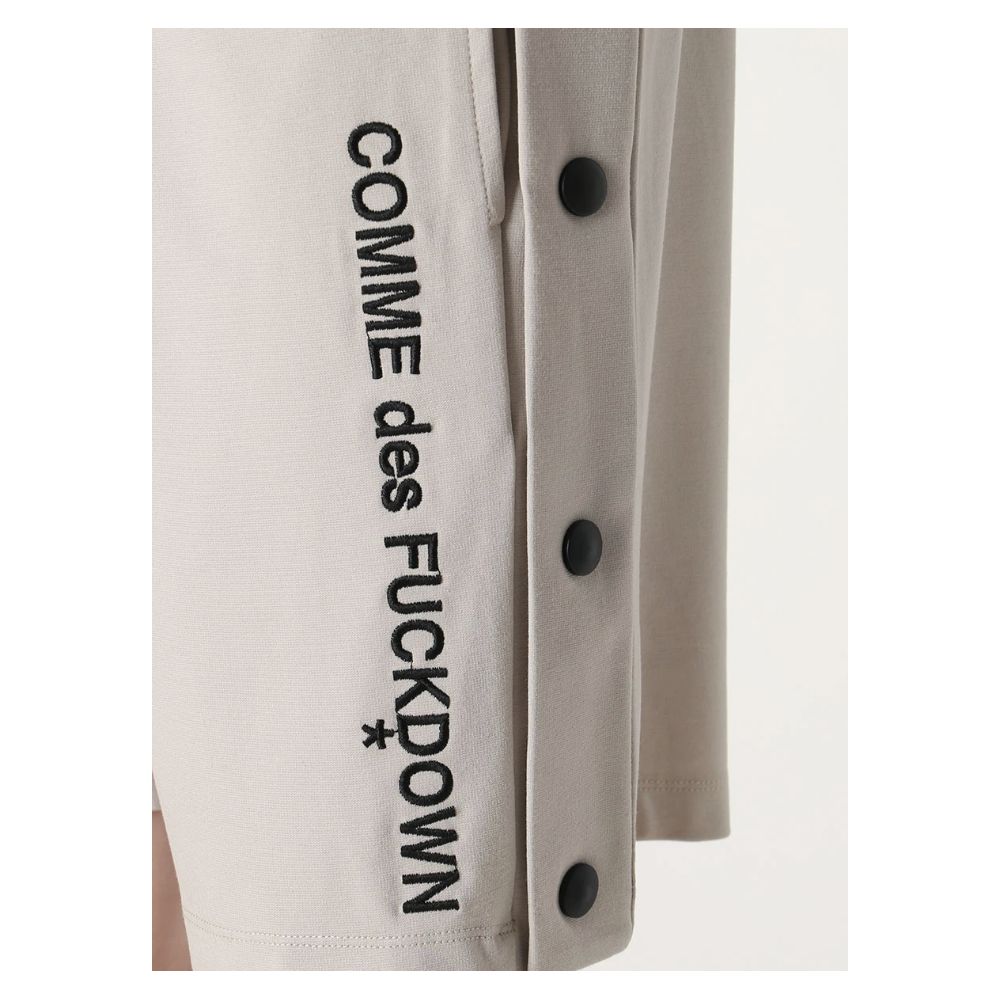 Comme Des Fuckdown бежово вискозен къс