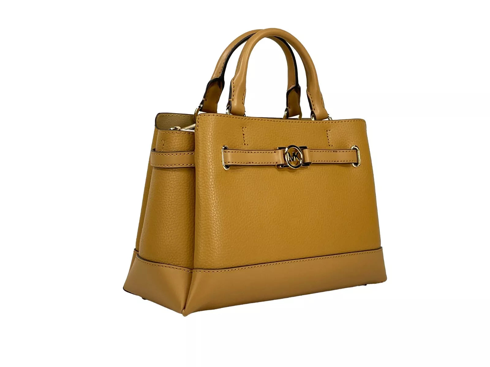 Малка кожена чанта с колан Michael Kors Reed, кафява