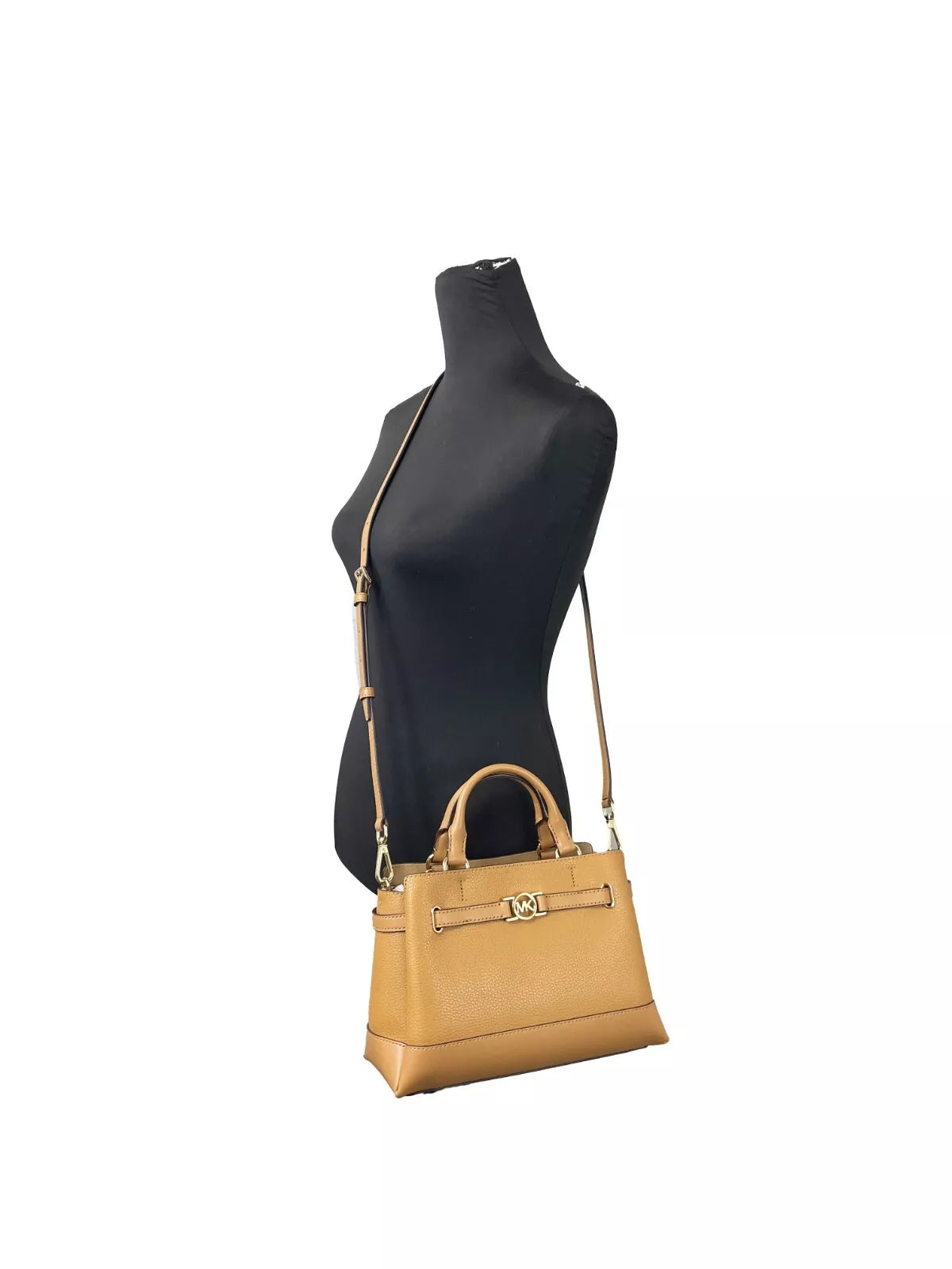 Малка кожена чанта с колан Michael Kors Reed, кафява