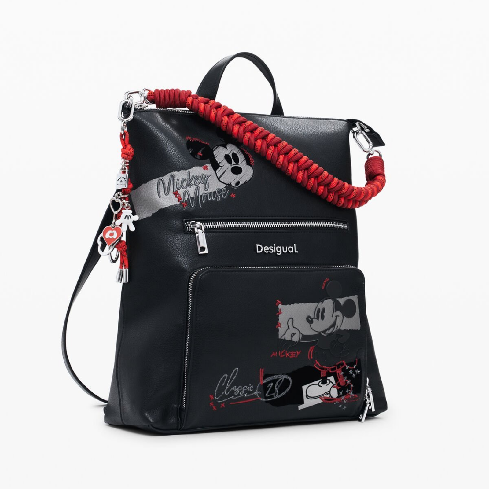 Дамска раница Desigual Mickey Mouse Rucksack 25WAKP01 Side View