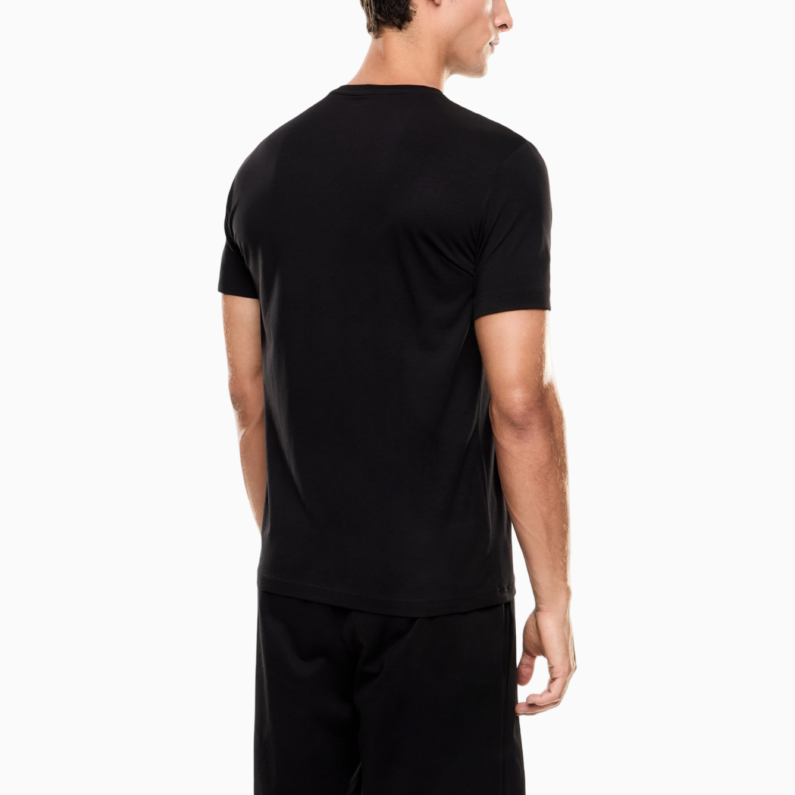 Мъжка черна тениска EA7 Emporio Armani Men T-shirt 7M000899 AF10373 Back View