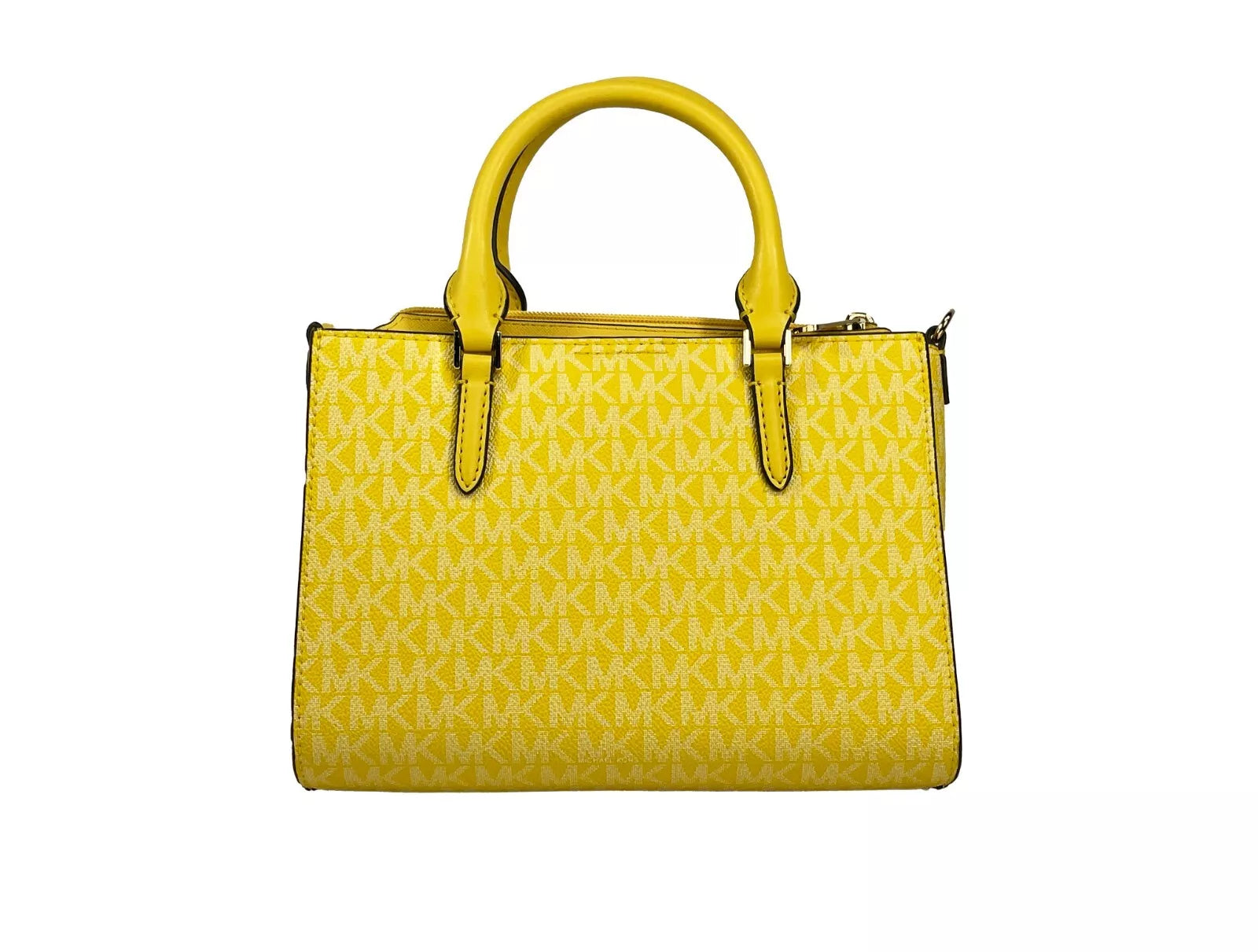 Michael Kors Charlotte 3 в 1 Чанта тип чанта Crossbody Златножълто
