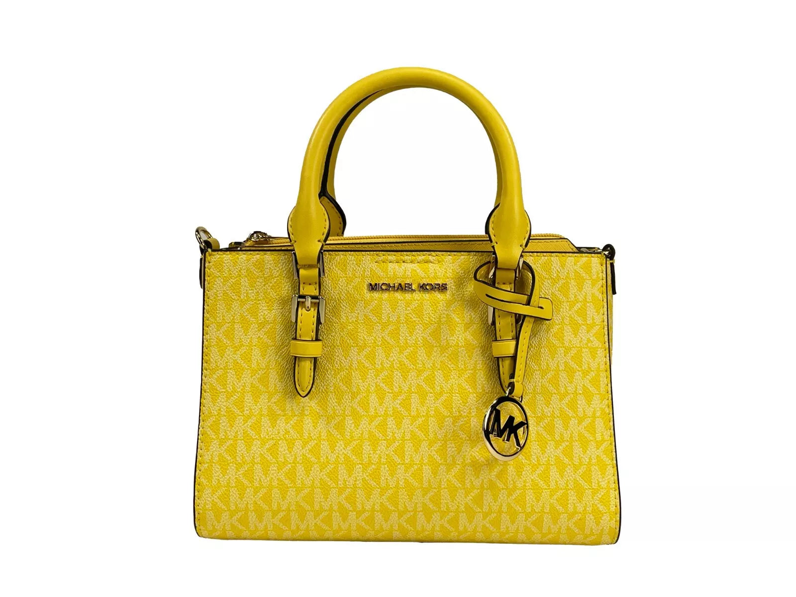 Michael Kors Charlotte 3 в 1 Чанта тип чанта Crossbody Златножълто