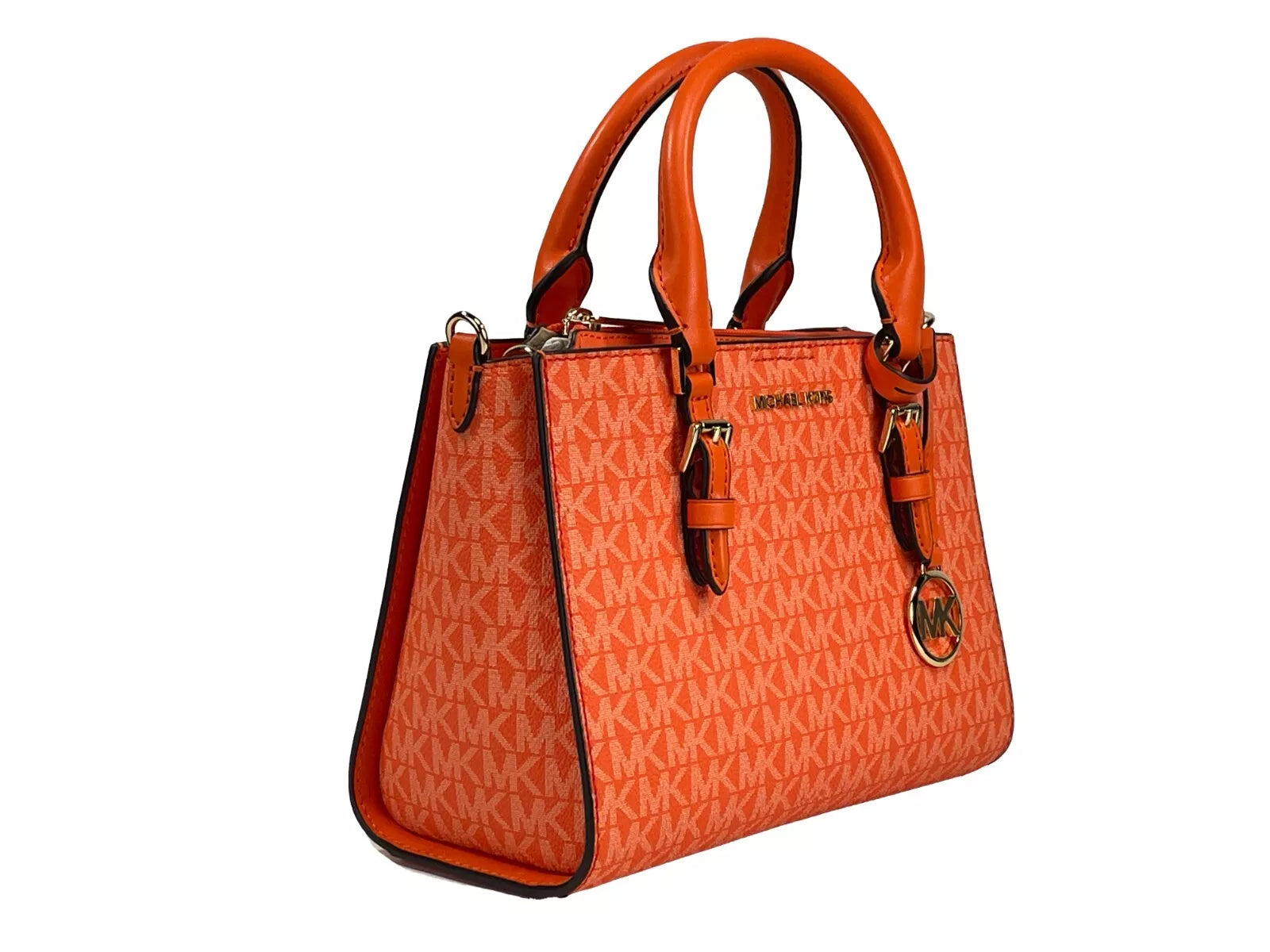 Michael Kors Charlotte 3 в 1 чанта чанта Crossbody Poppy Orange