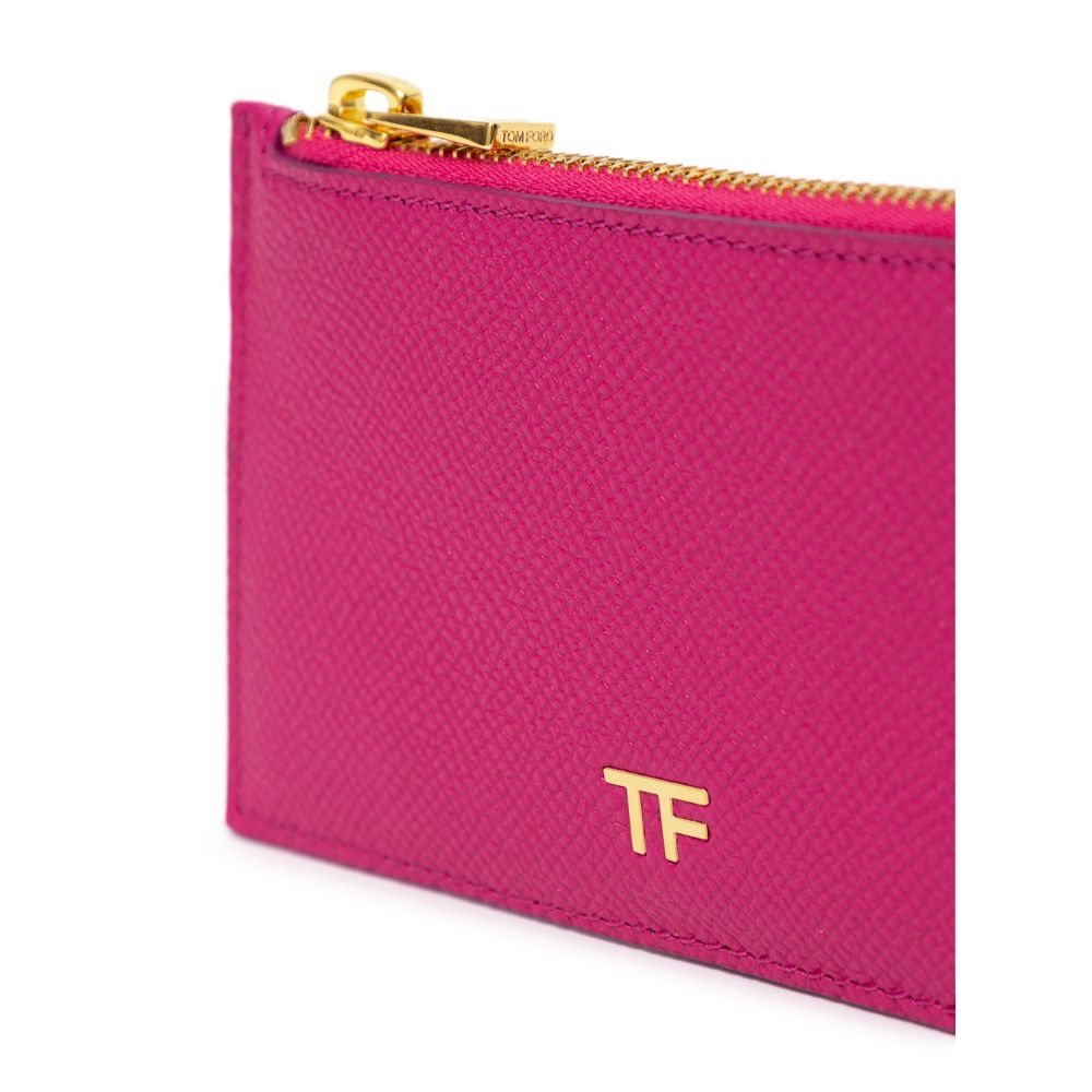Кожен портфейл Tom Ford Fuchsia