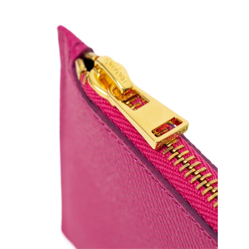 Кожен портфейл Tom Ford Fuchsia