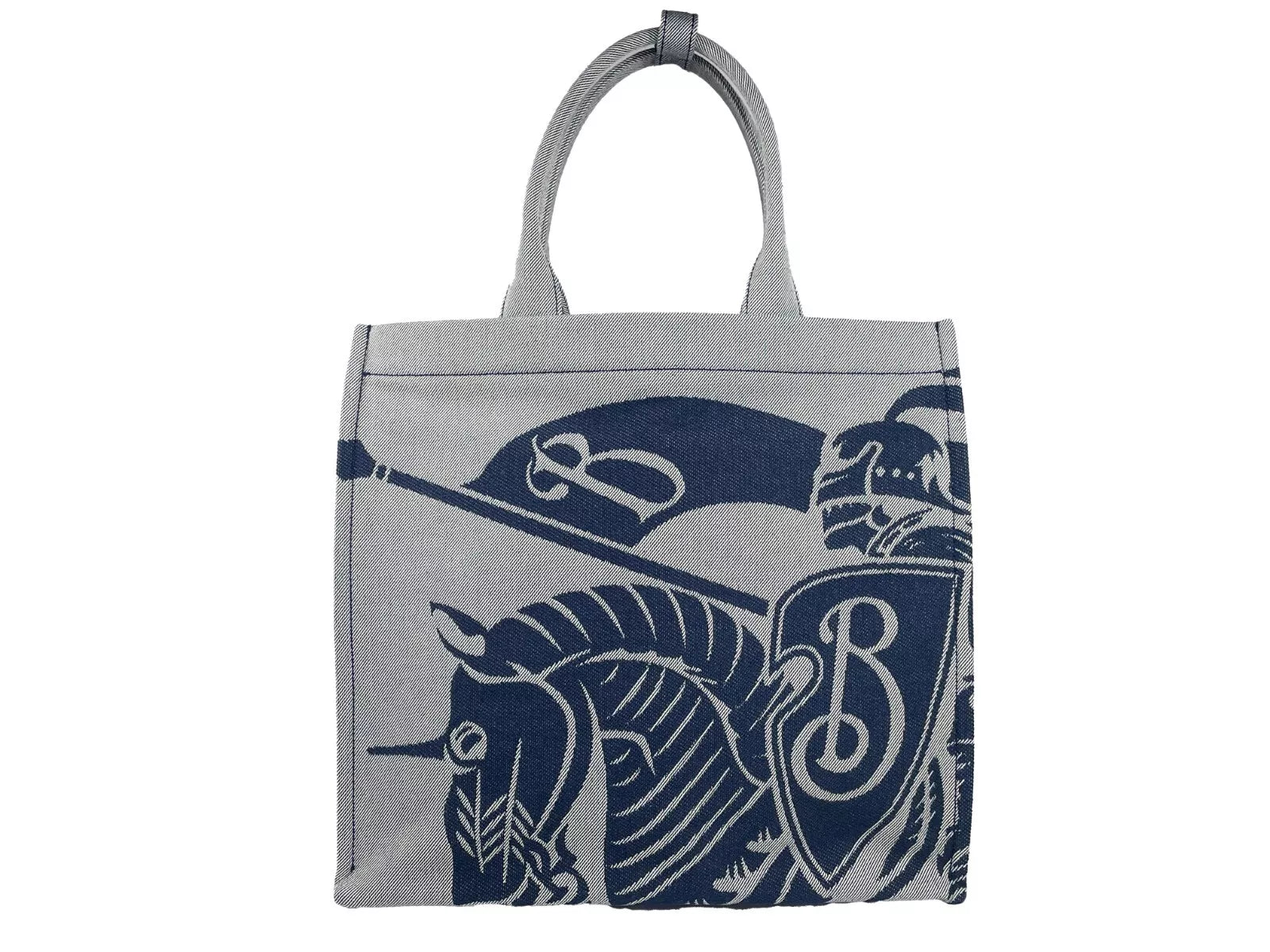 Burberry Navy EKD Canvas Tote Bag с монетник
