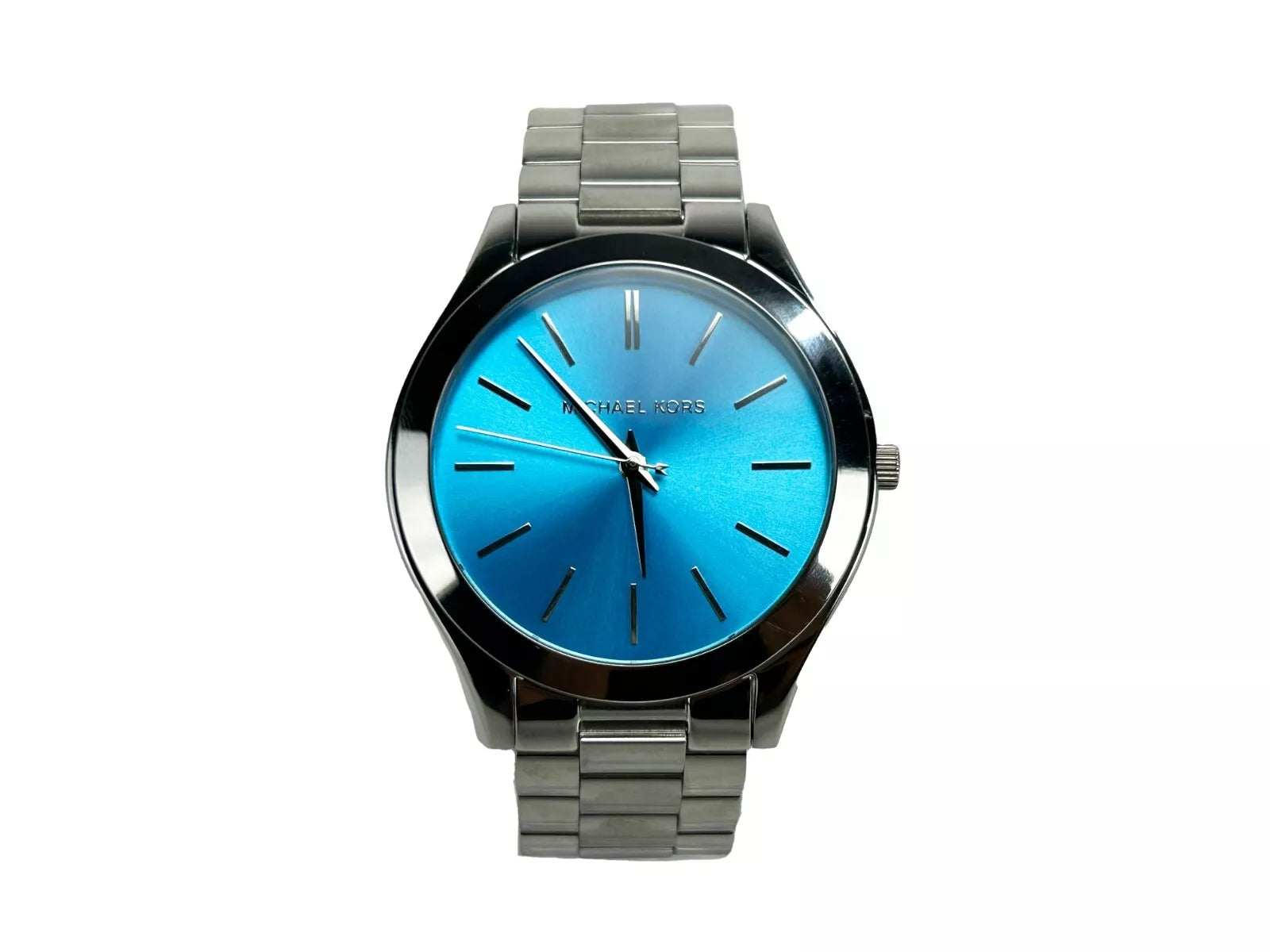 Тънък часовник Michael Kors Runway от неръждаема стомана Blue Silver MK3292