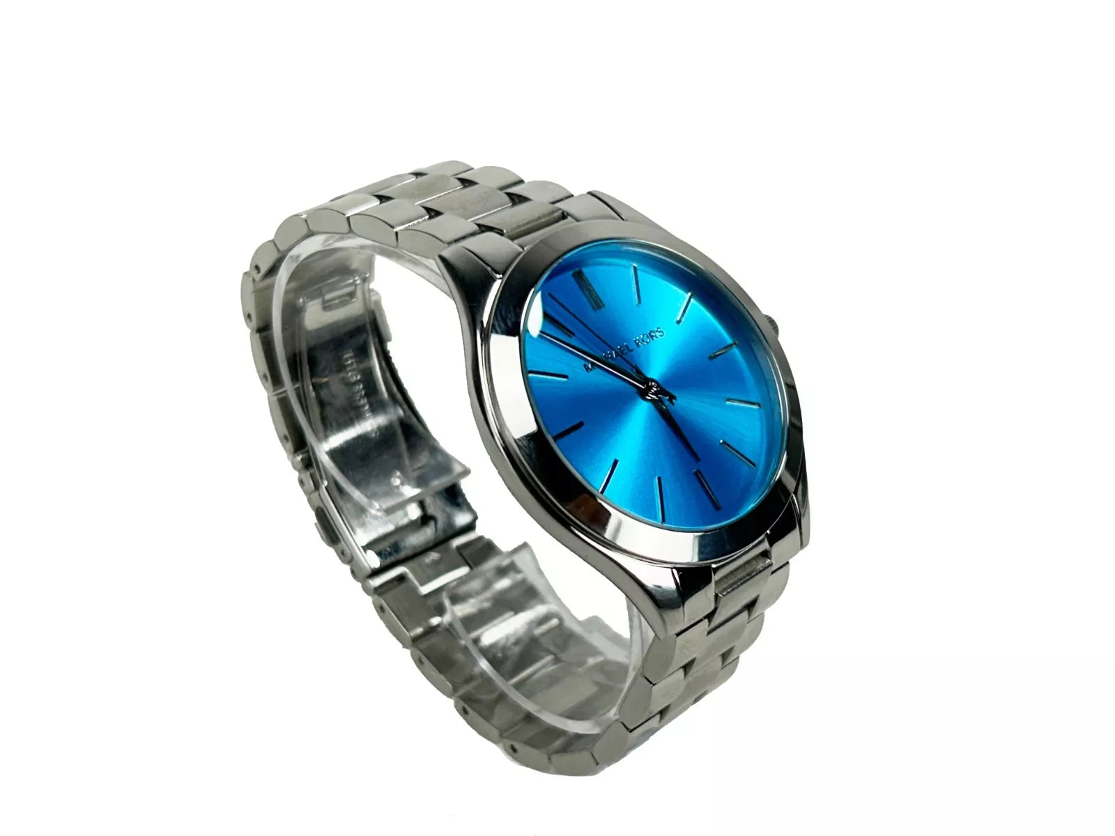 Тънък часовник Michael Kors Runway от неръждаема стомана Blue Silver MK3292