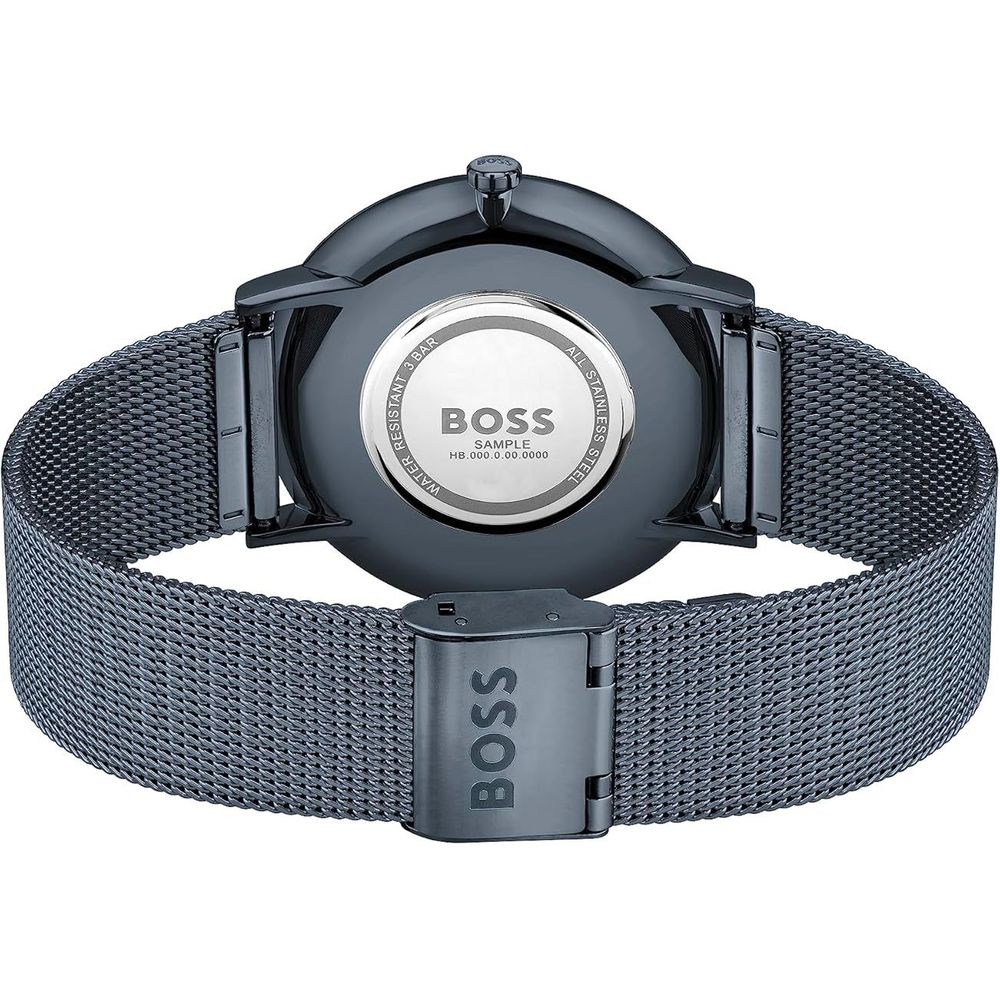 Син часовник Hugo Boss от неръждаема стомана