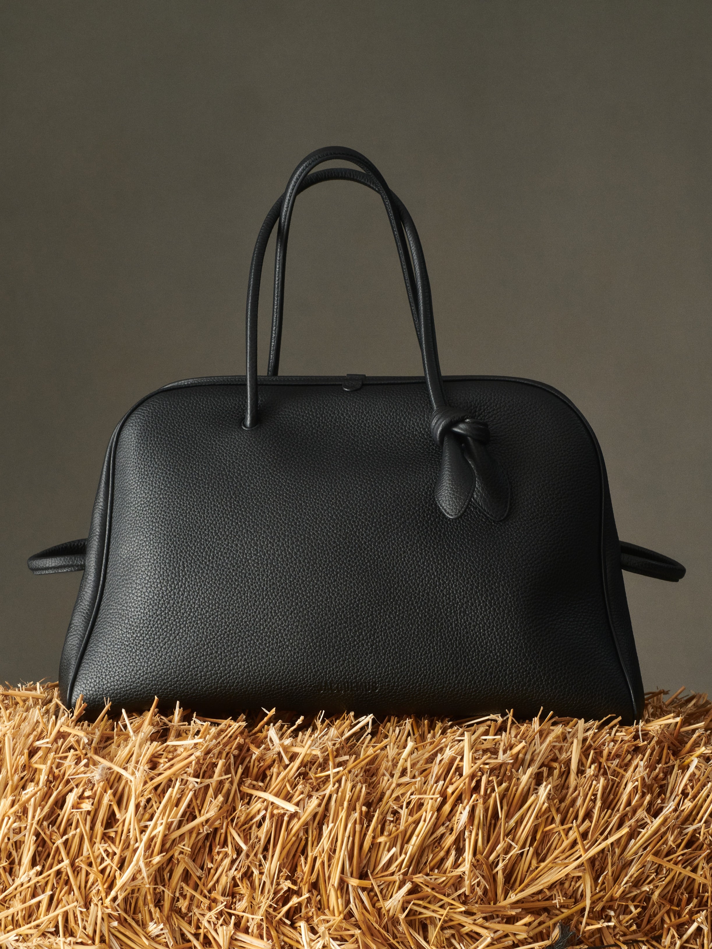 Пътна чанта Travel bag Jacquemus Le Grand Tourisme BAU00427AC03A03990 Black