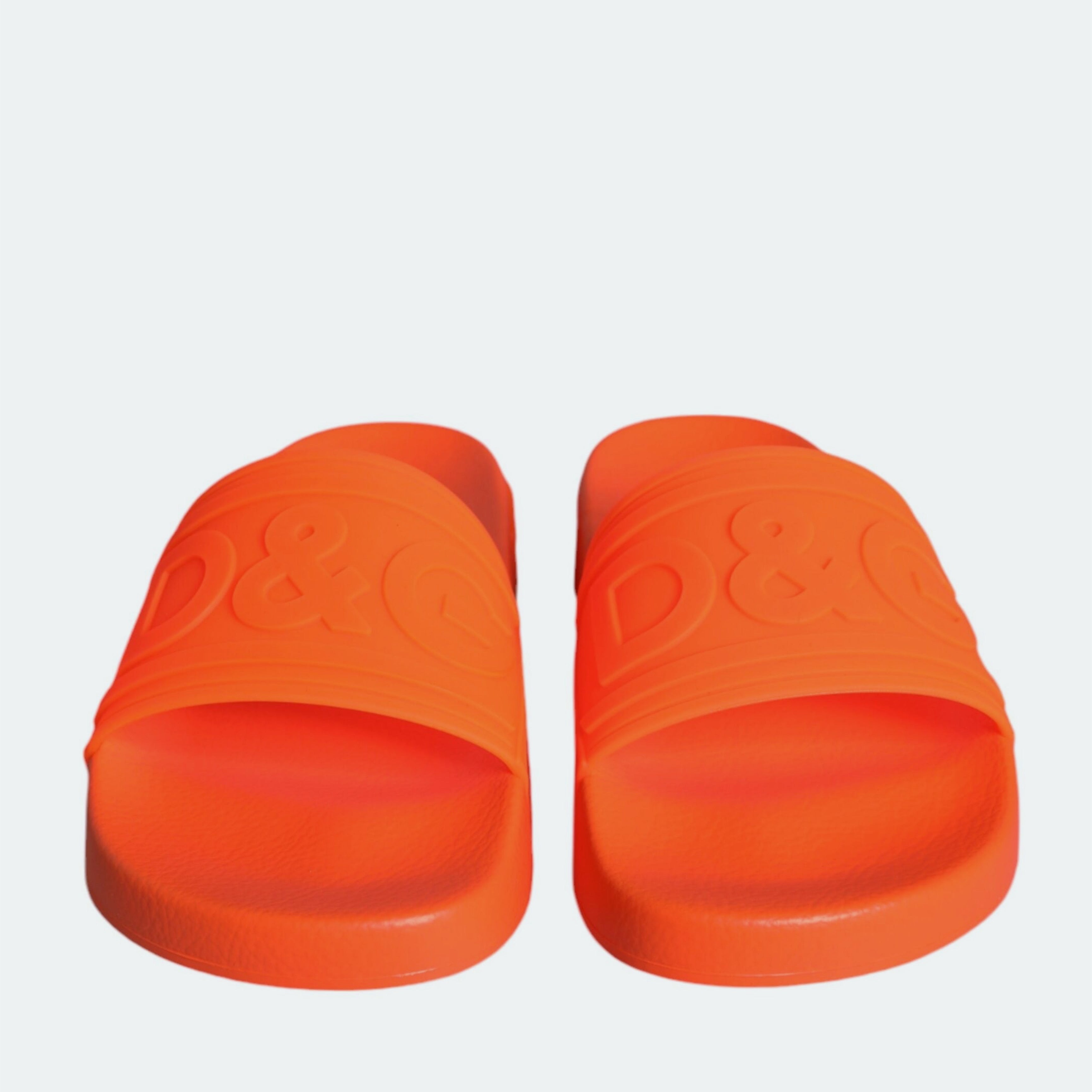 Дамски луксозни чехли за плаж в оранжево DOLCE & GABBANA Women’s Beachwear Orange Slippers