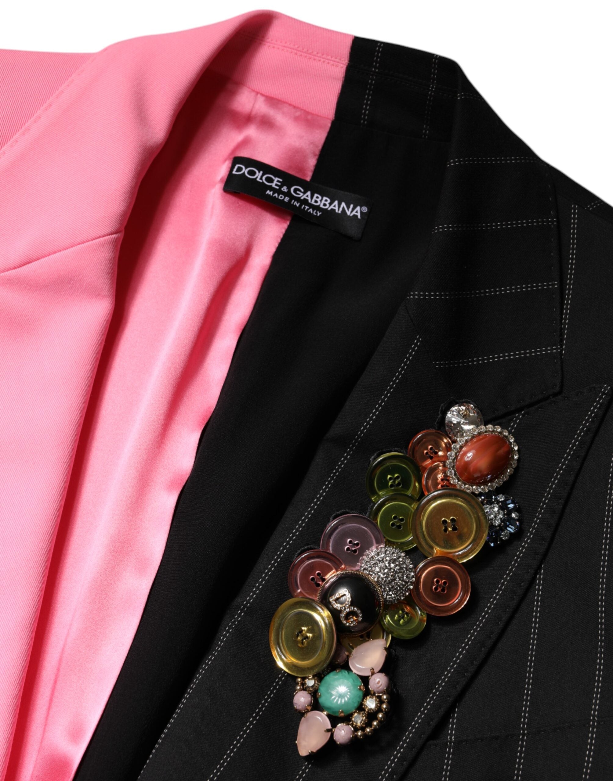 Дамско сако Dolce & Gabbana Double-Breasted Patchwork Women Blazer F29PEZ GDAI3